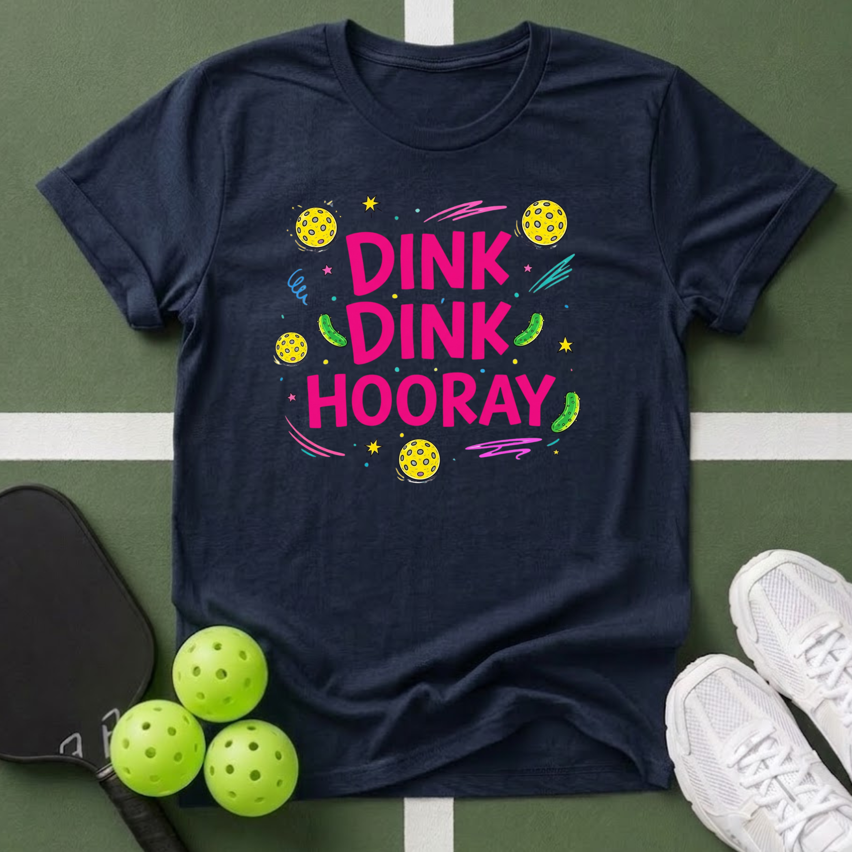 Dink Dink Hooray Pickleball T-Shirt