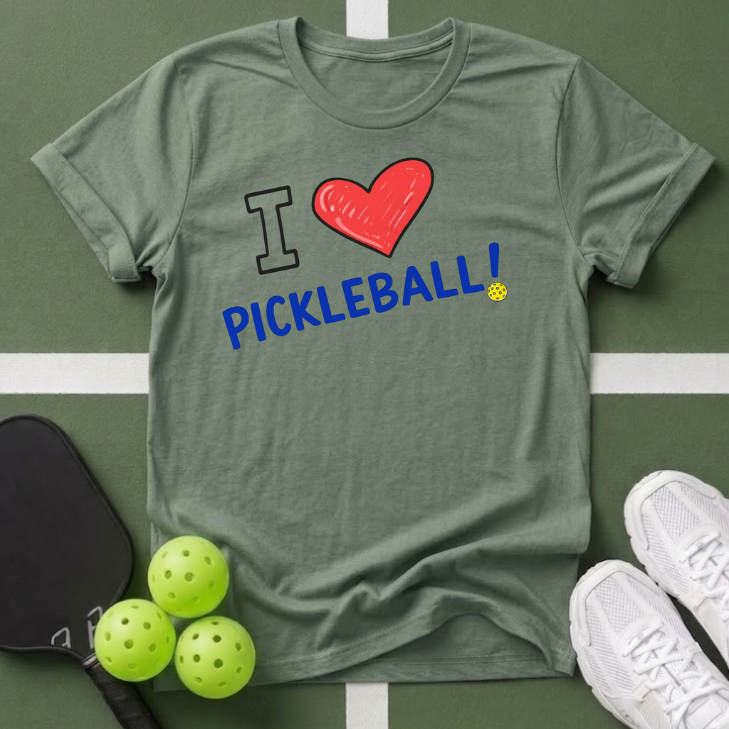 I Love Pickleball T-Shirt