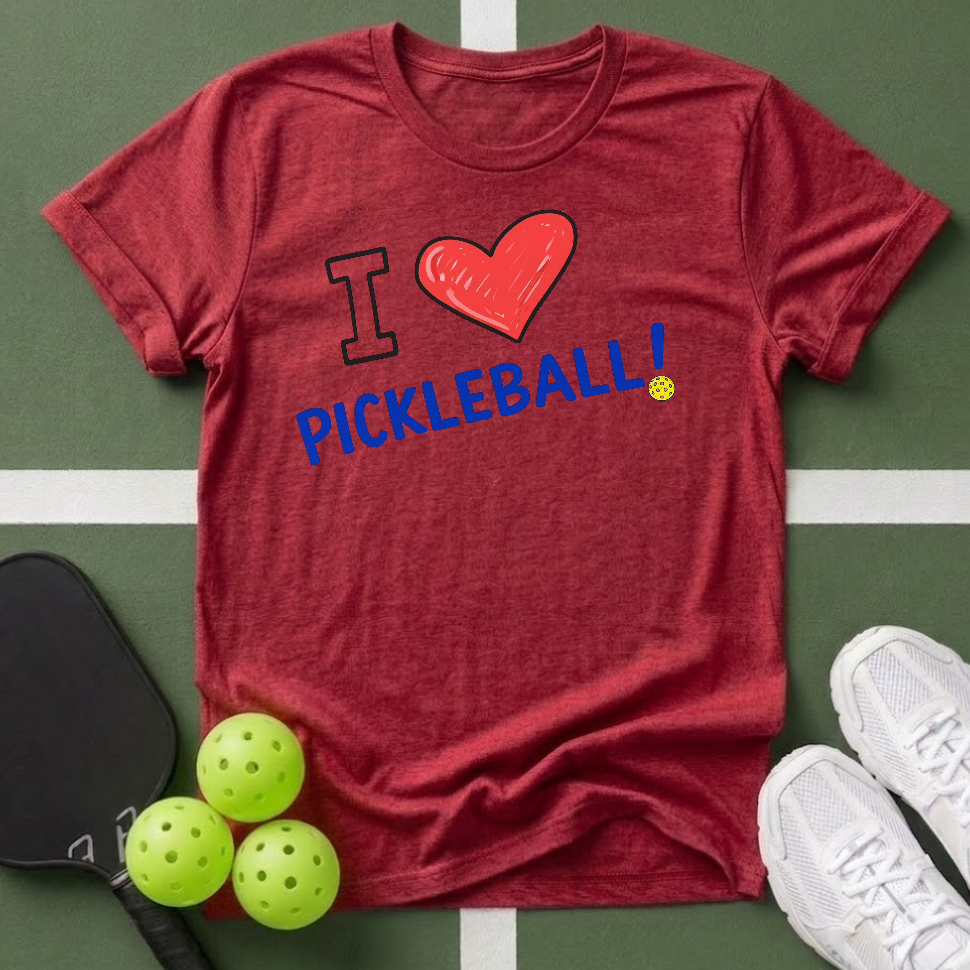 I Love Pickleball T-Shirt