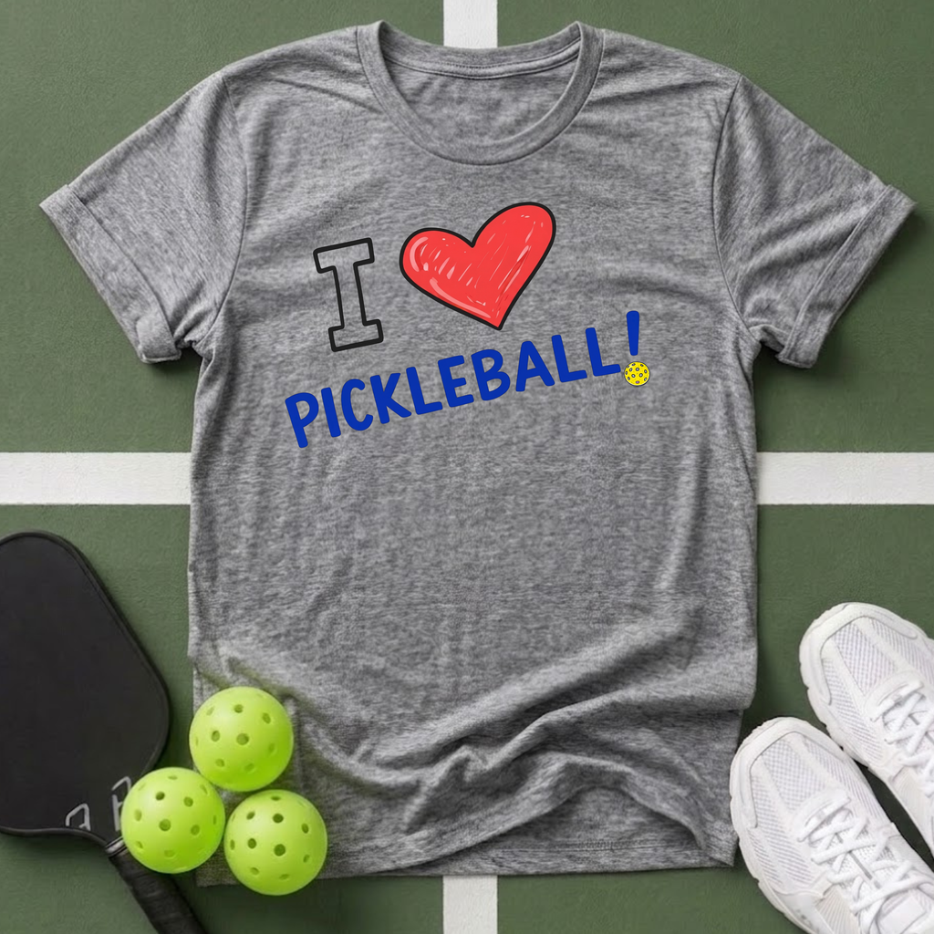 I Love Pickleball T-Shirt