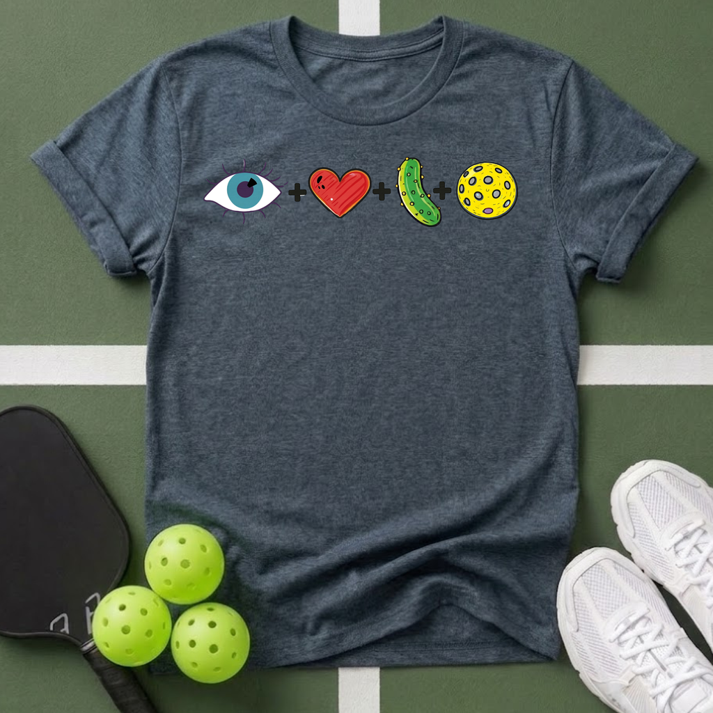 Heart + Pickle + Cookie Emoji T-Shirt