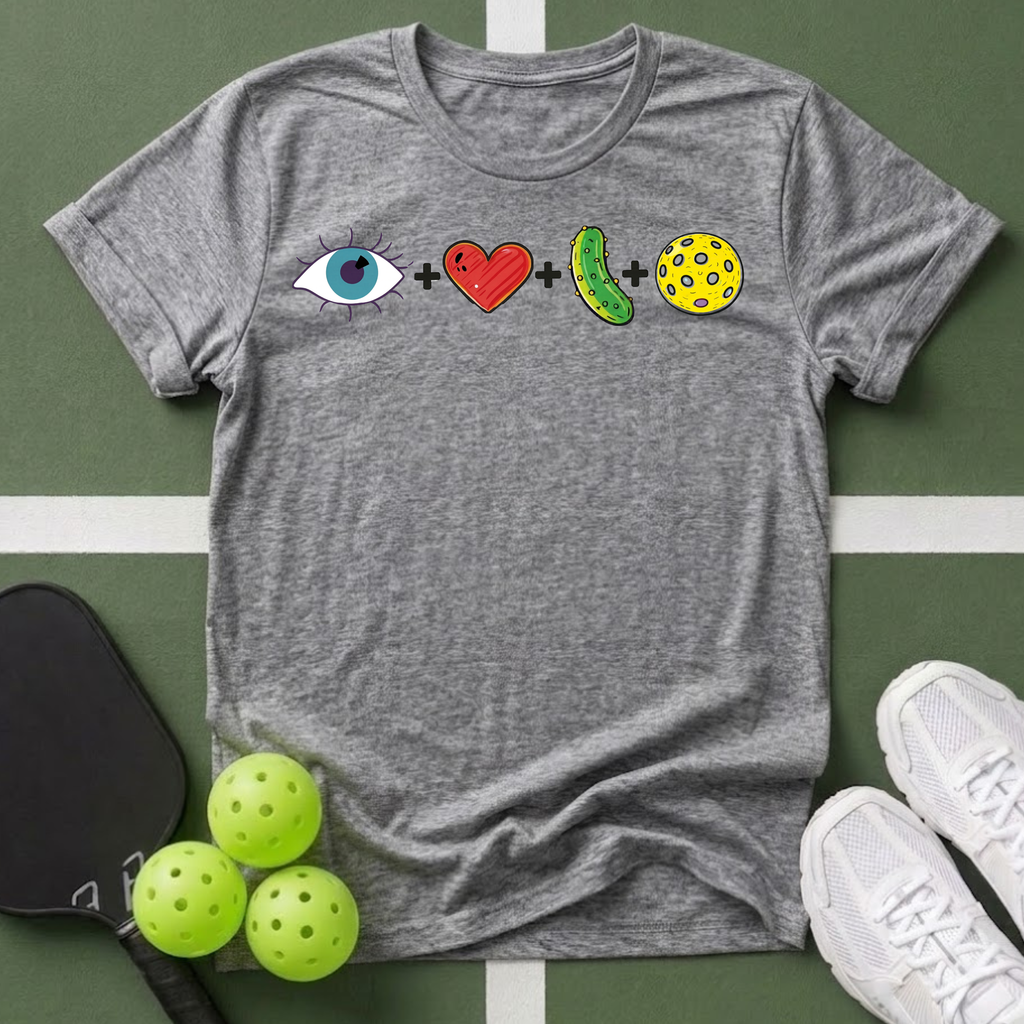 Heart + Pickle + Cookie Emoji T-Shirt