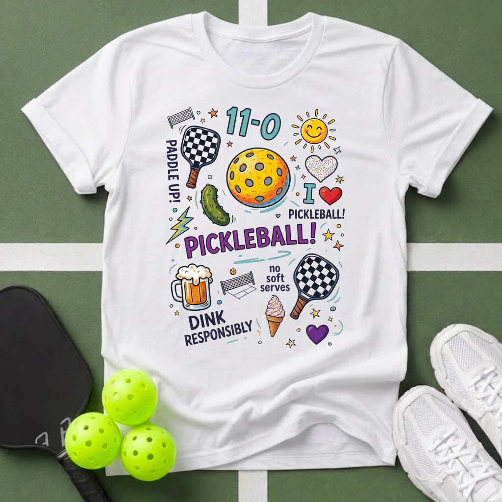 A Doodle Pickleball T-Shirt