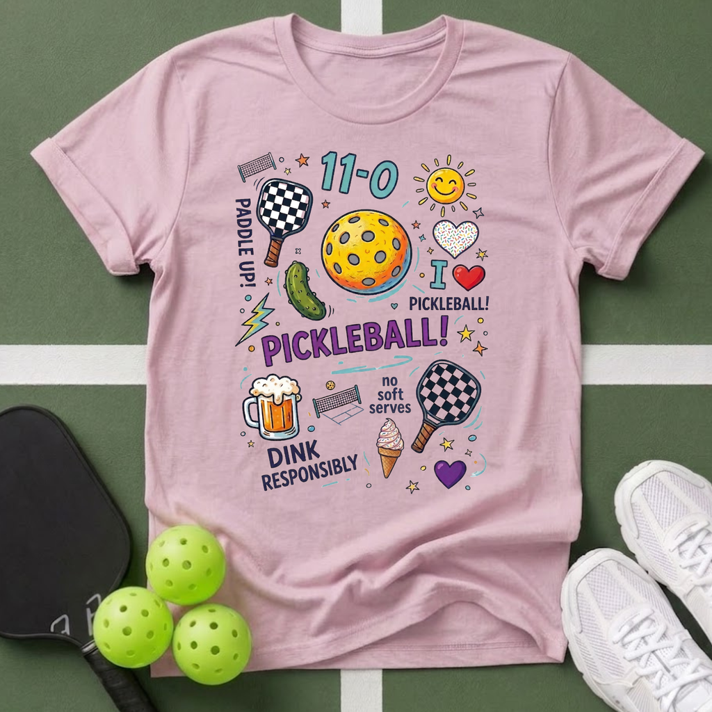 A Doodle Pickleball T-Shirt