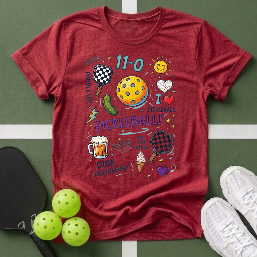A Doodle Pickleball T-Shirt