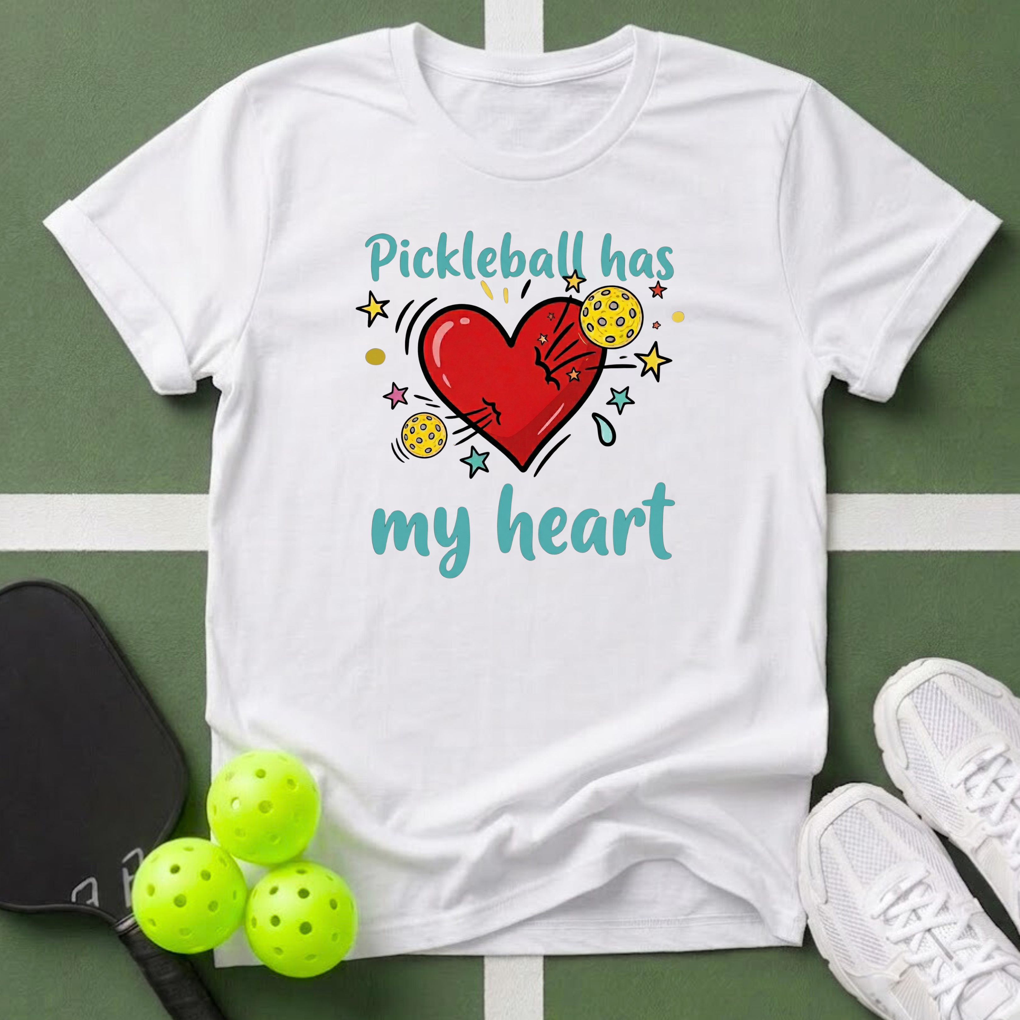 Pickleball Has My Heart T-Shirt