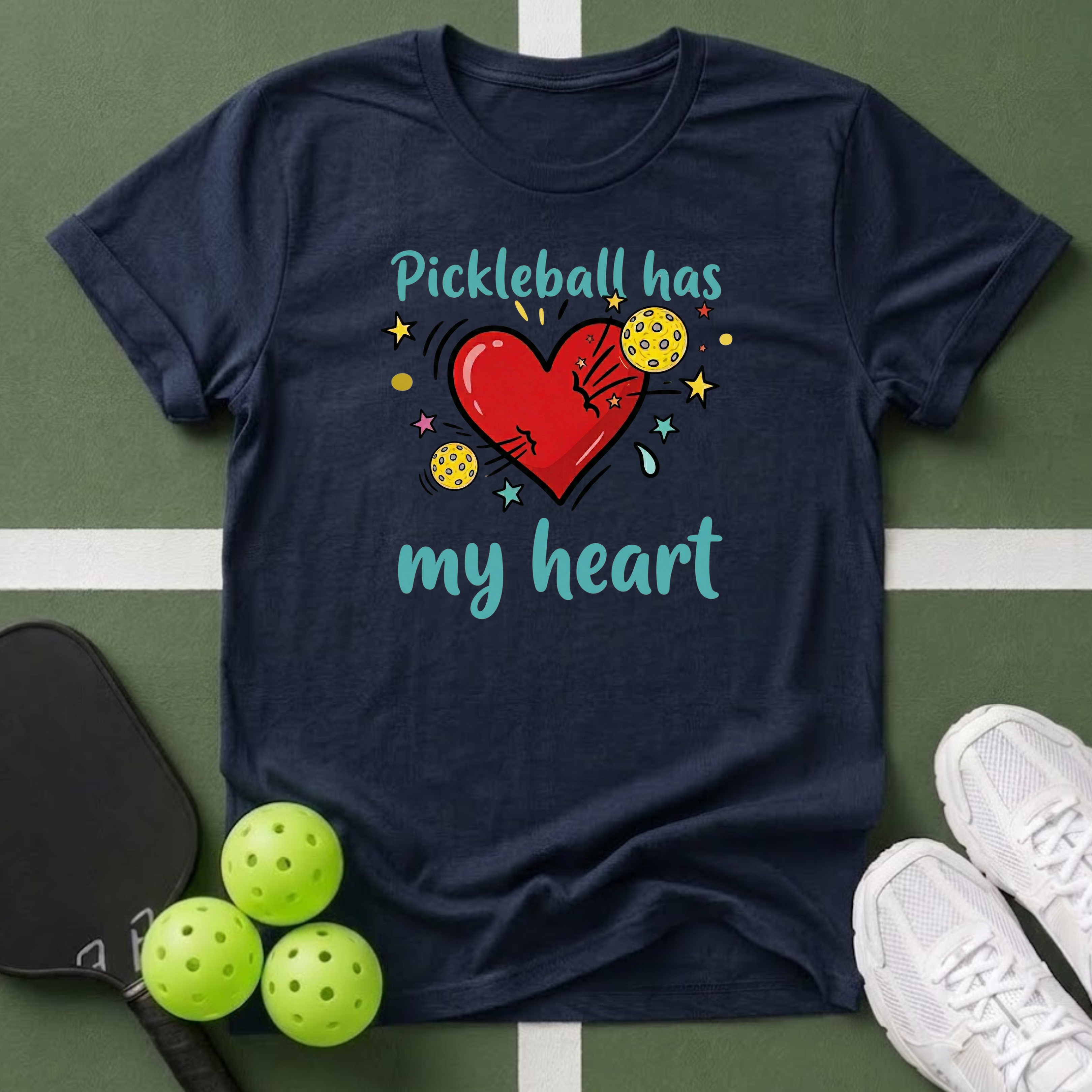 Pickleball Has My Heart T-Shirt