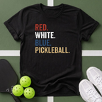 Red, White & Blue Pickleball T-Shirt