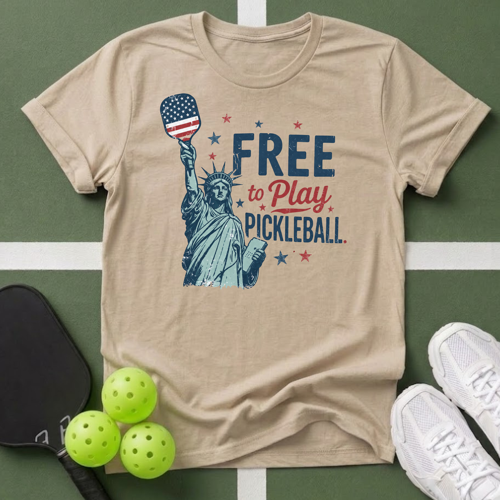 Free to Play Pickleball T-Shirt