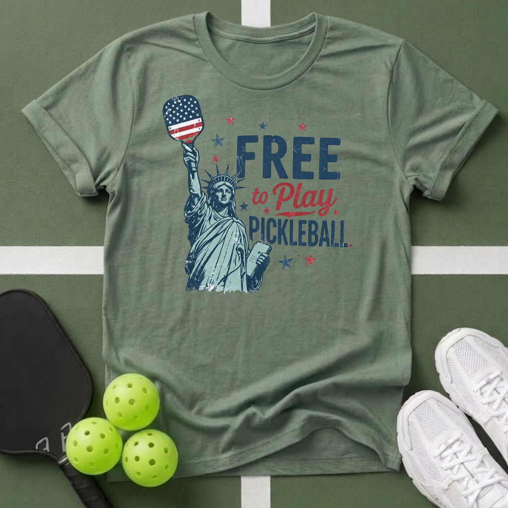 Free to Play Pickleball T-Shirt