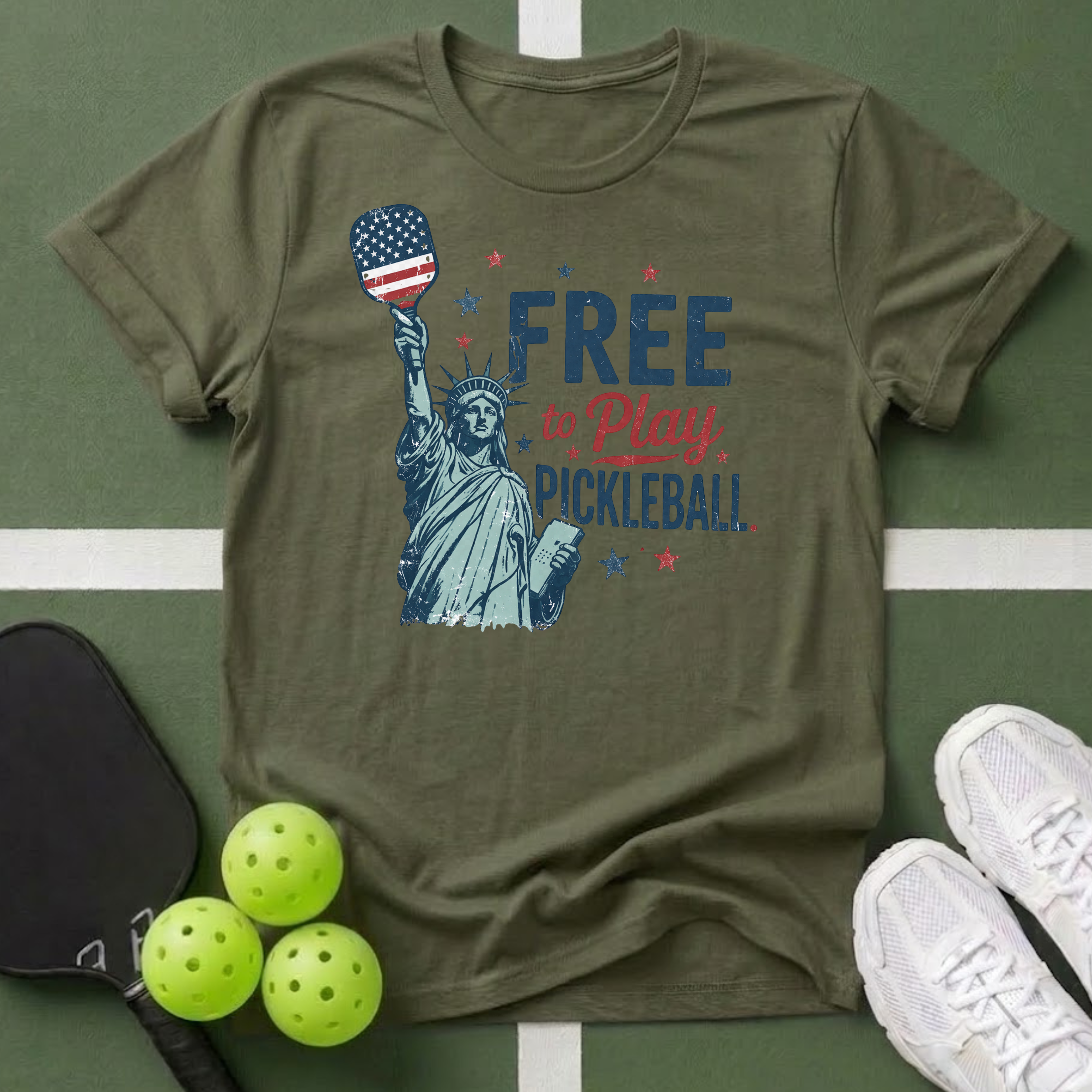 A Free to Play Pickleball T-Shirt
