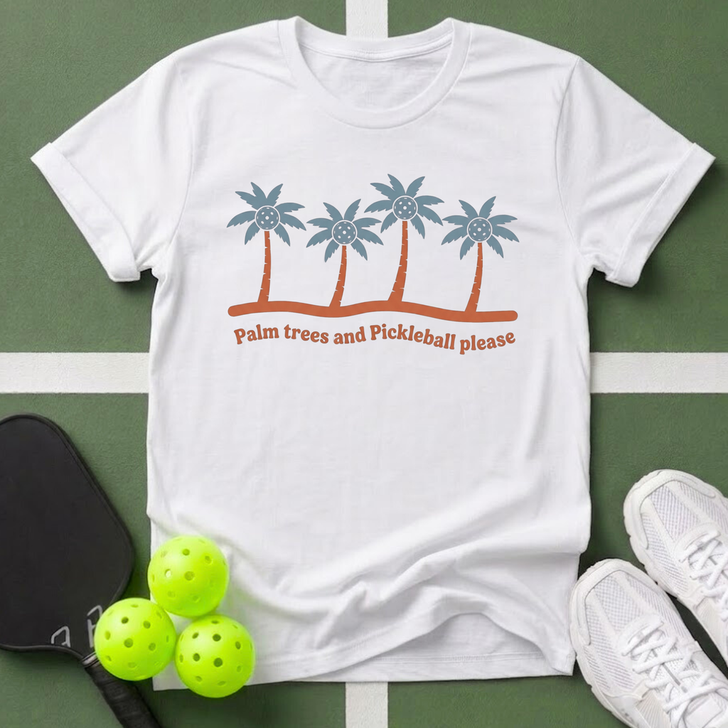 Palm Trees and Pickleball T‑Shirt