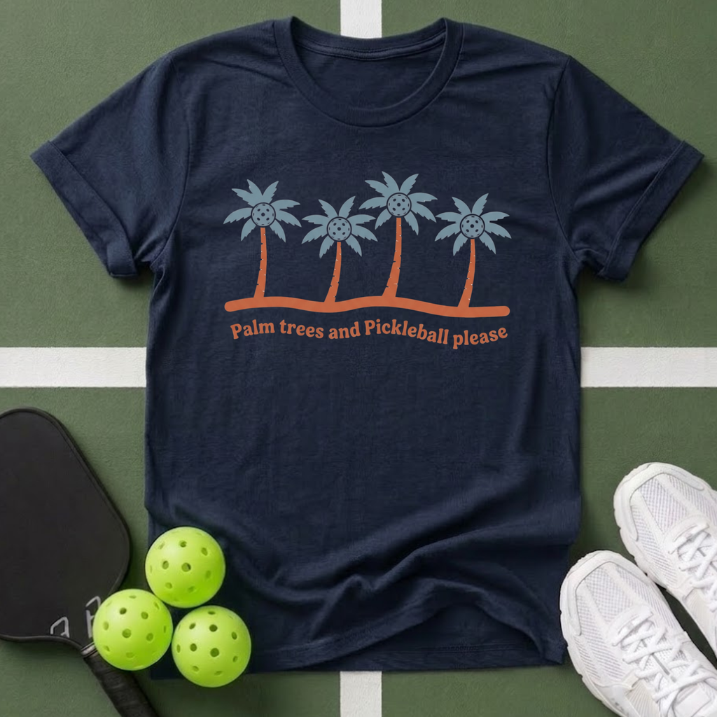 Palm Trees and Pickleball T‑Shirt