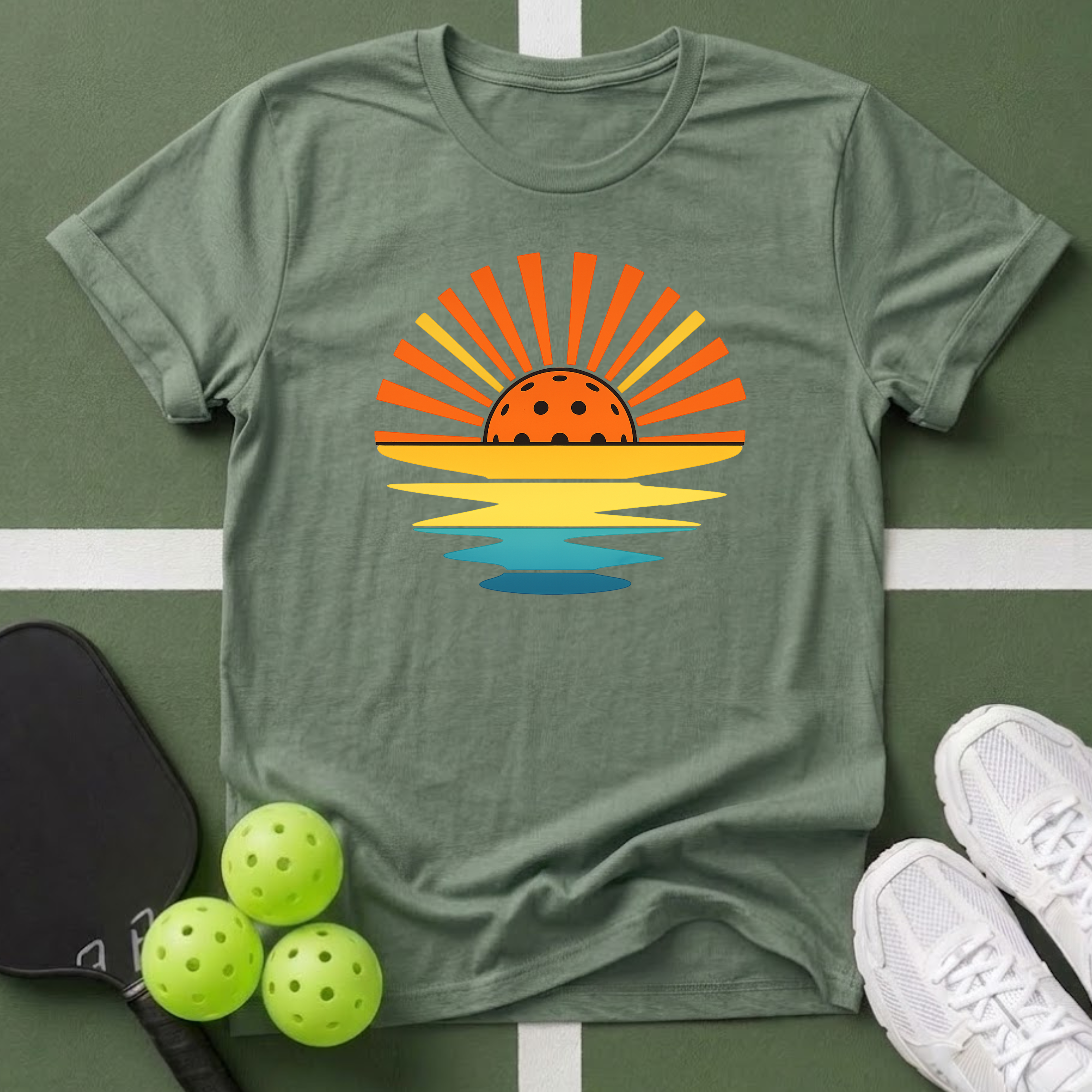 Sunset Pickleball T-Shirt