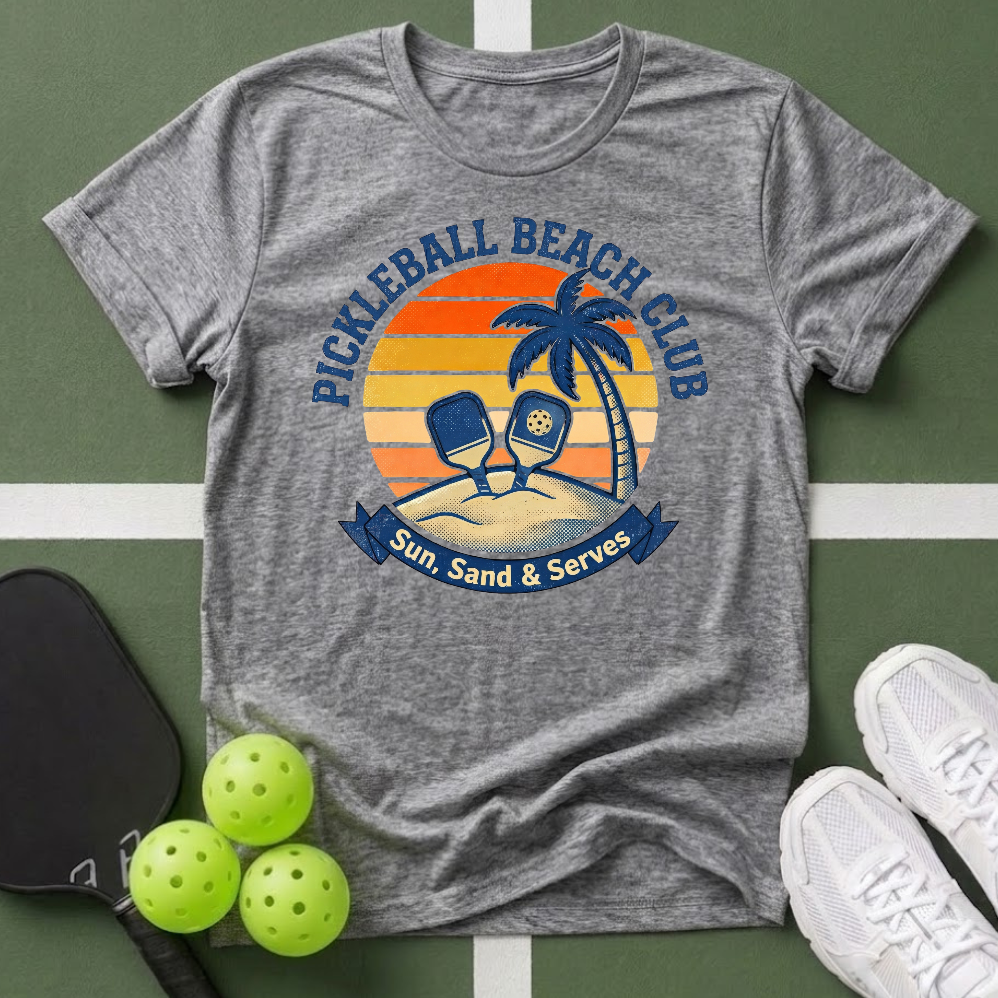 Pickleball Beach Club T-Shirt