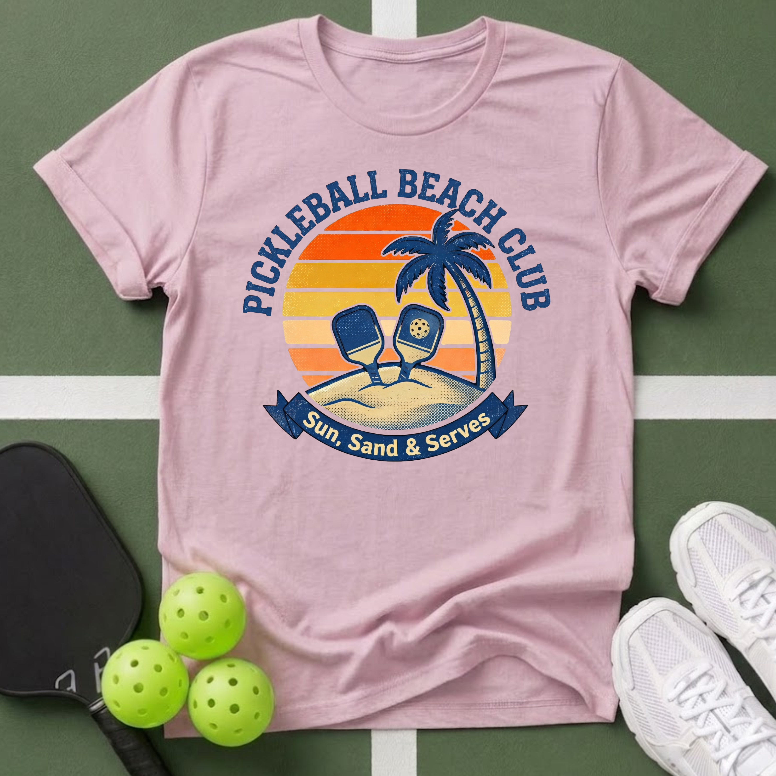 Pickleball Beach Club T-Shirt