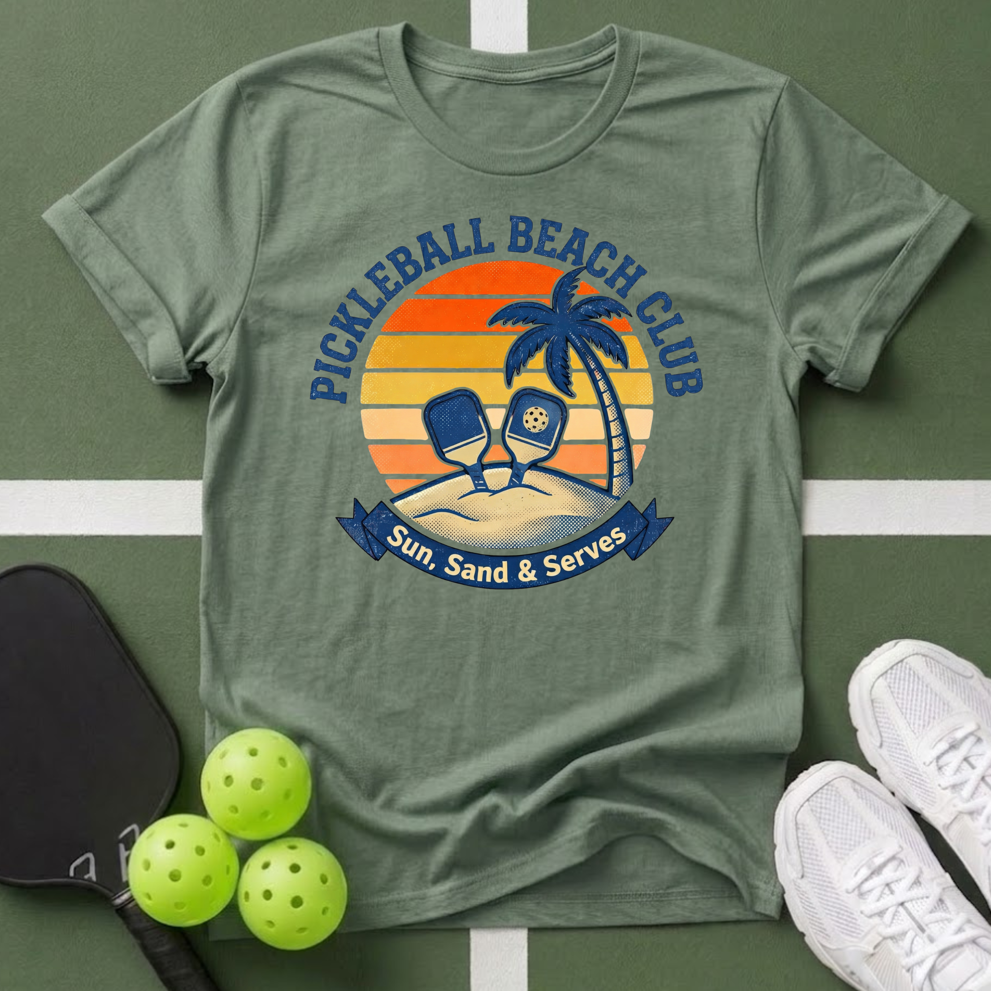 Pickleball Beach Club T-Shirt