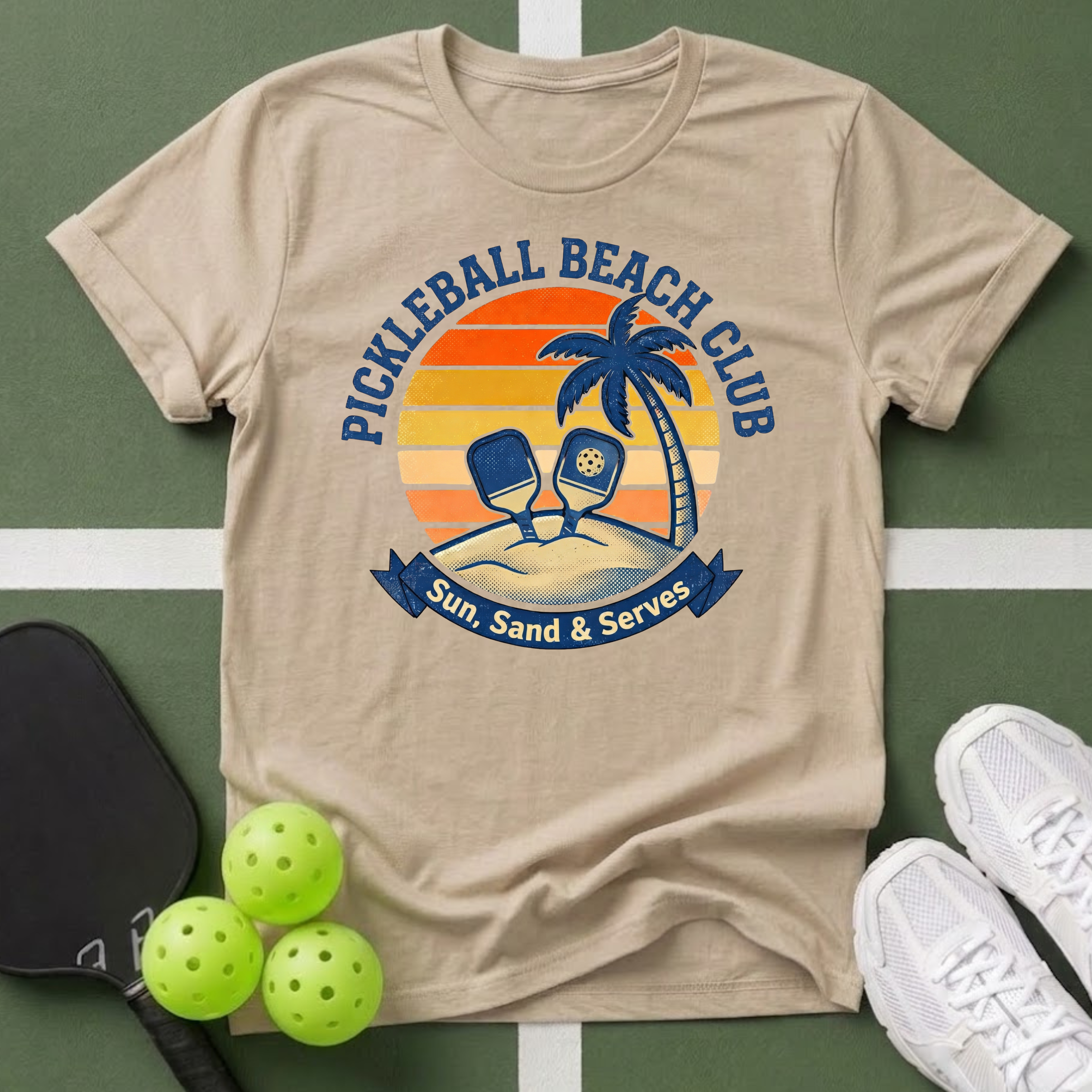 Pickleball Beach Club T-Shirt