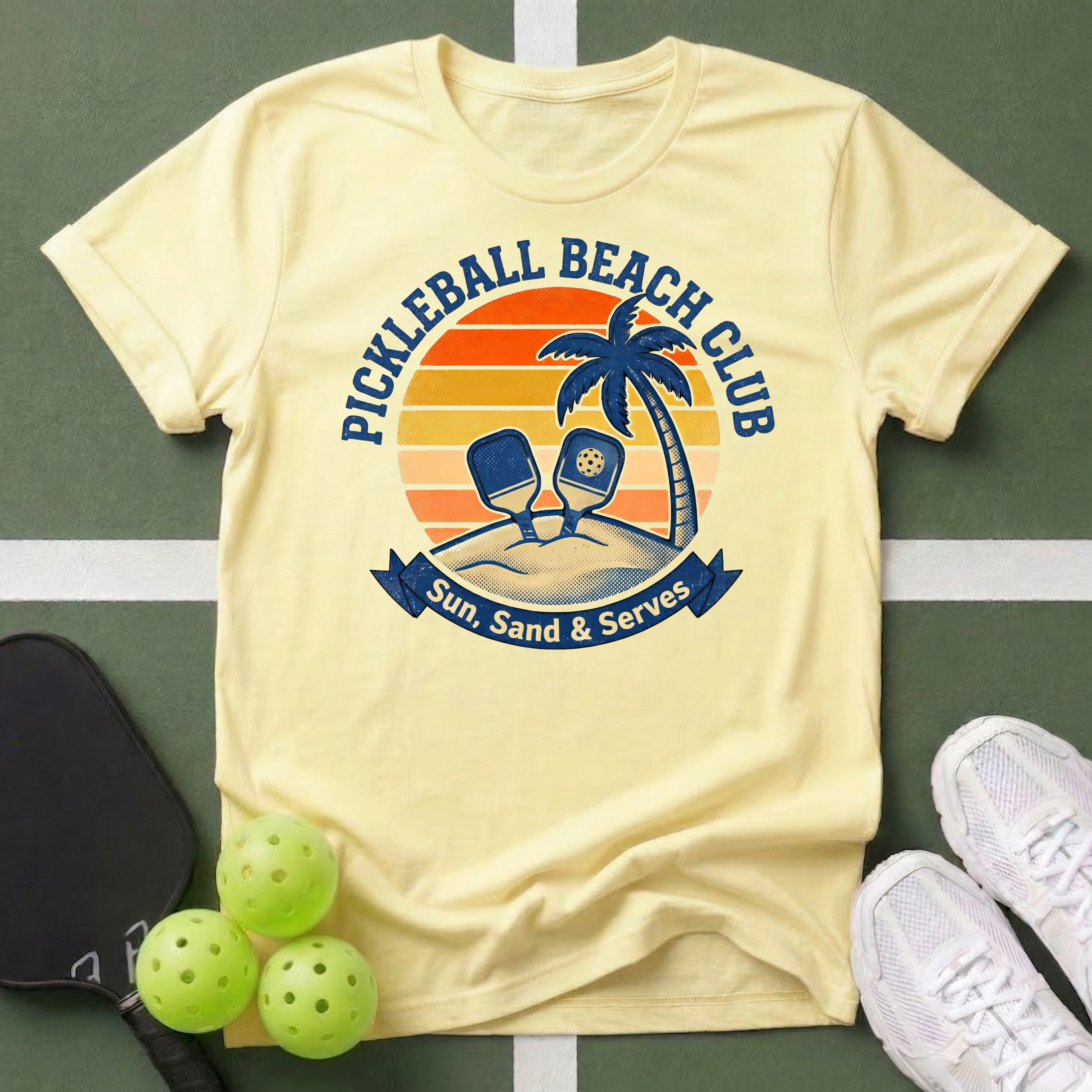 Pickleball Beach Club T-Shirt