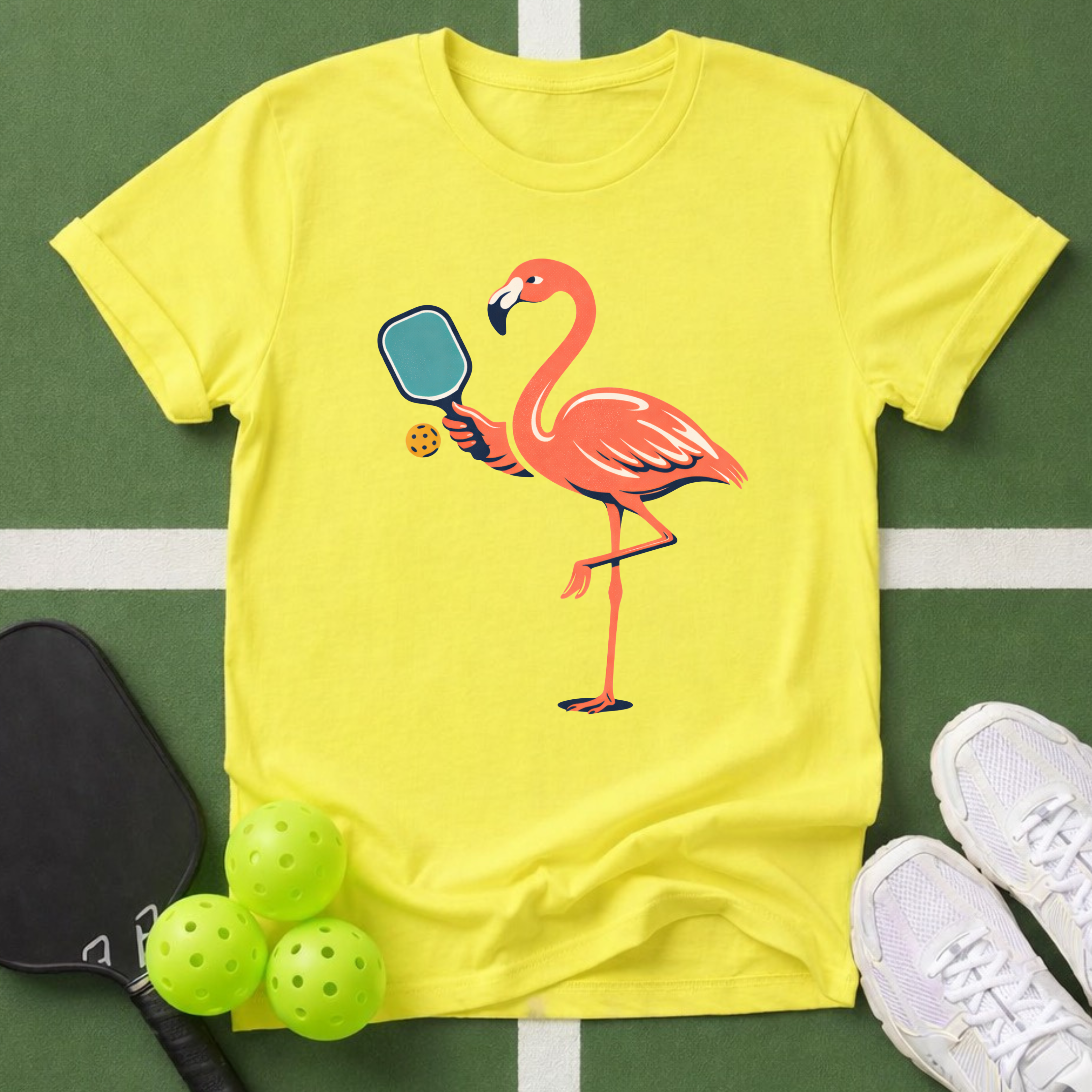 Flamingo Pickleball T-Shirt