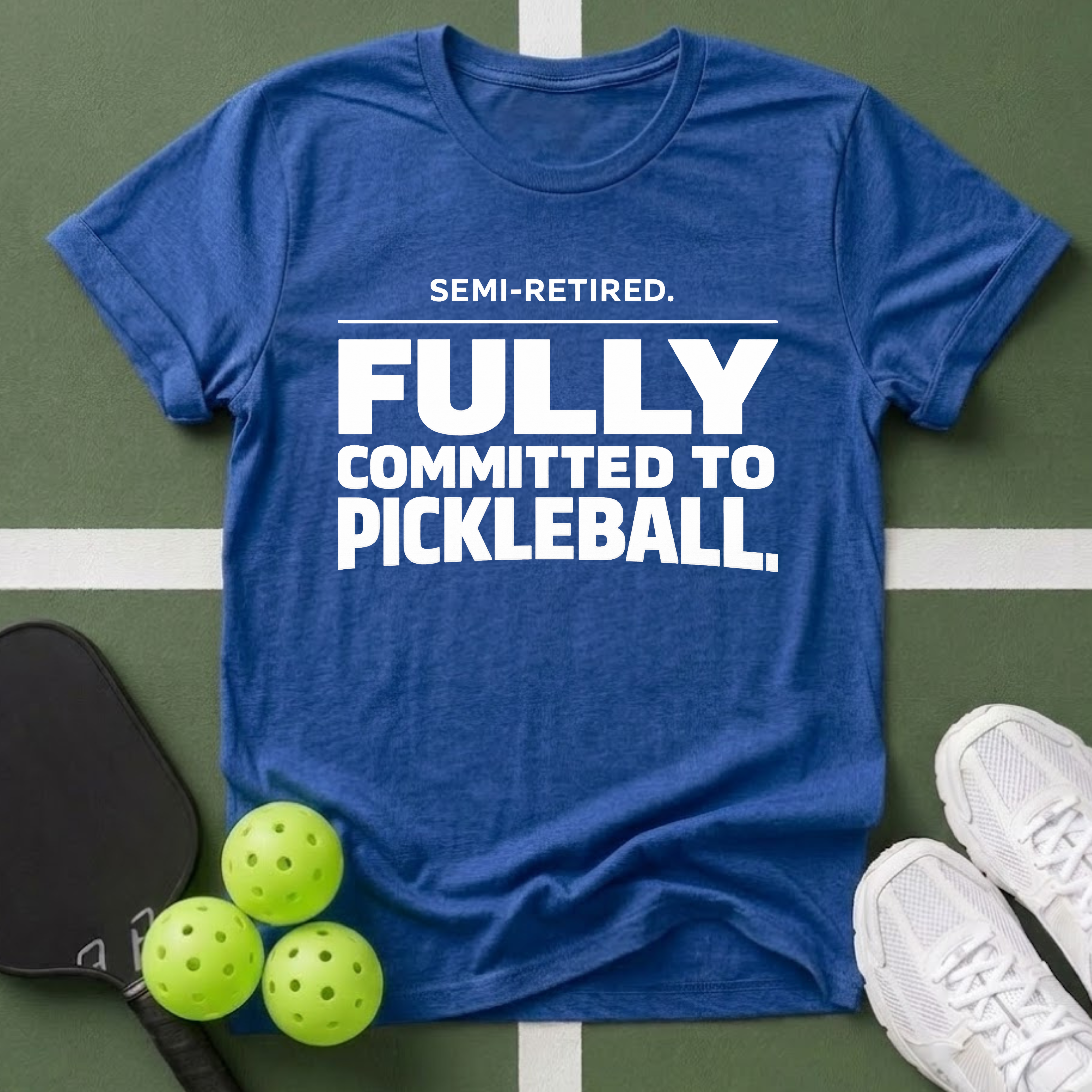 Semi-Retired. Fully Committed to Pickleball T-Shirt