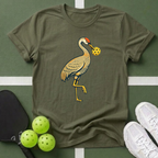 Sandhill Crane with Pickleball T-Shirt