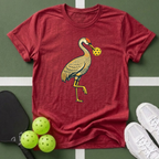 Sandhill Crane with Pickleball T-Shirt