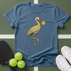 Sandhill Crane with Pickleball T-Shirt