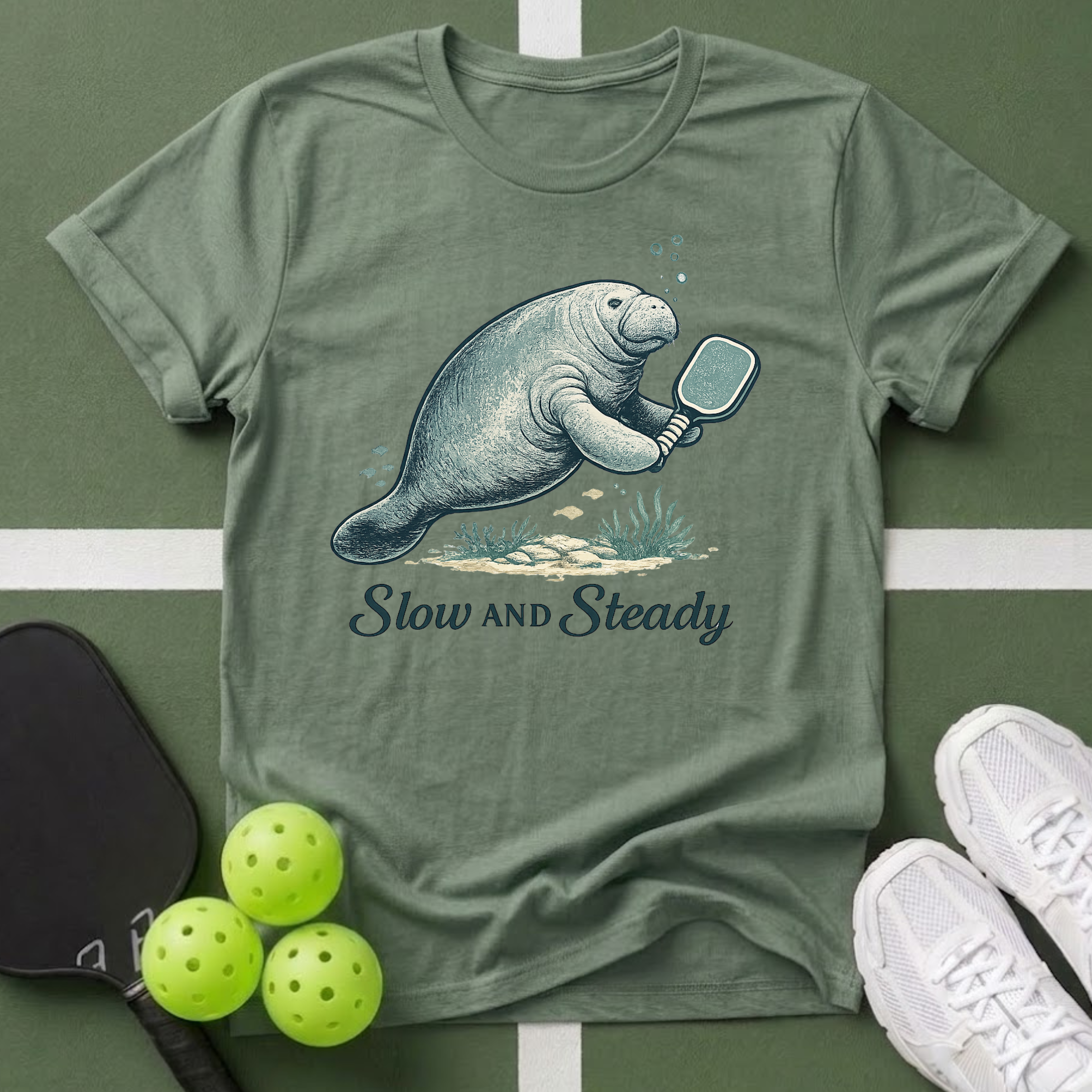 Manatee 'Slow and Steady' T-Shirt