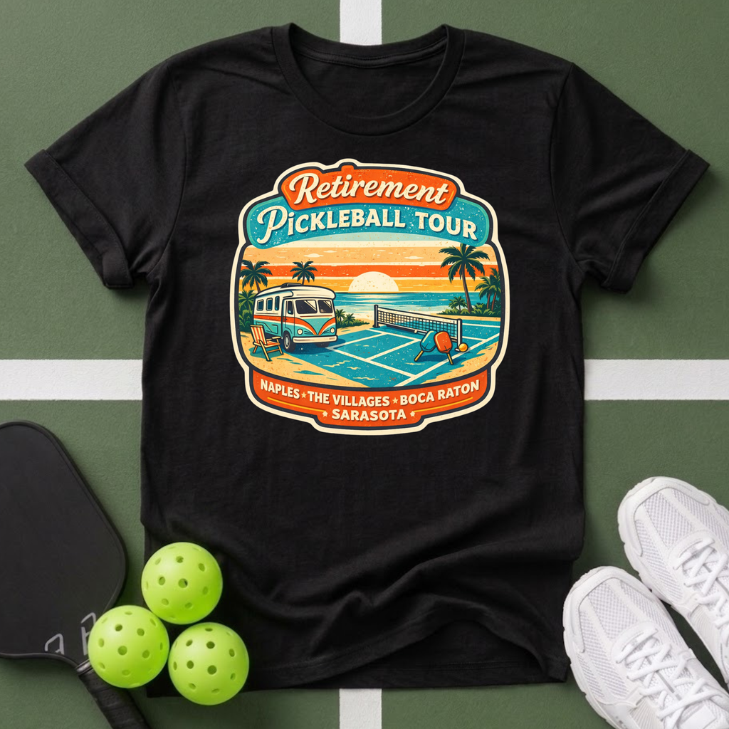 Retirement Pickleball Tour T-Shirt