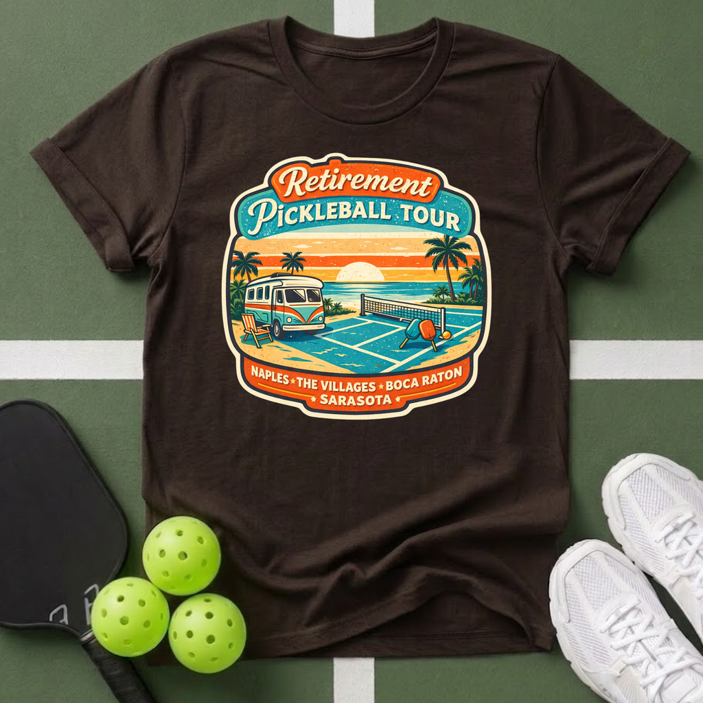 Retirement Pickleball Tour T-Shirt