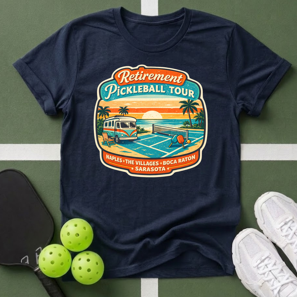 Retirement Pickleball Tour T-Shirt