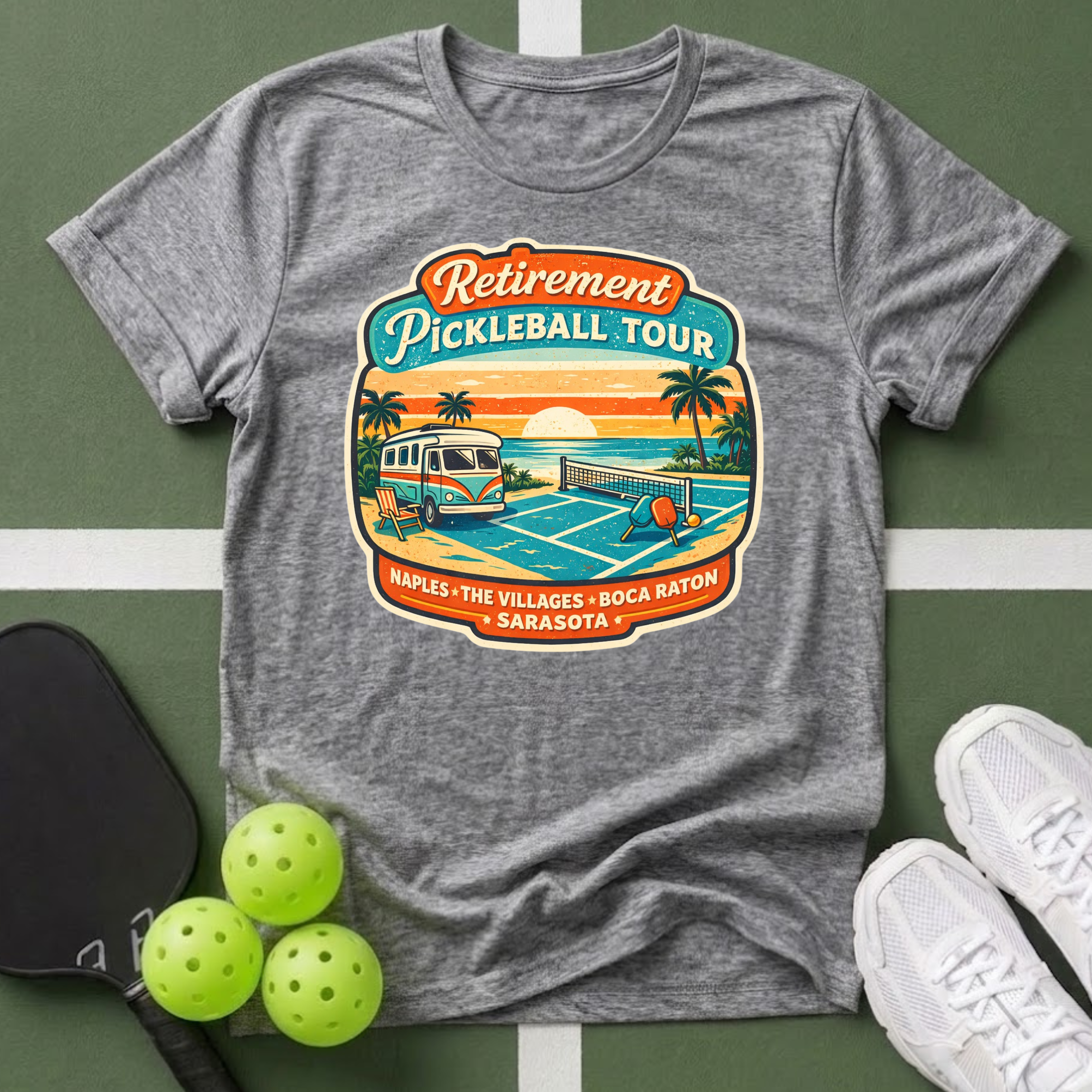 Retirement Pickleball Tour T-Shirt