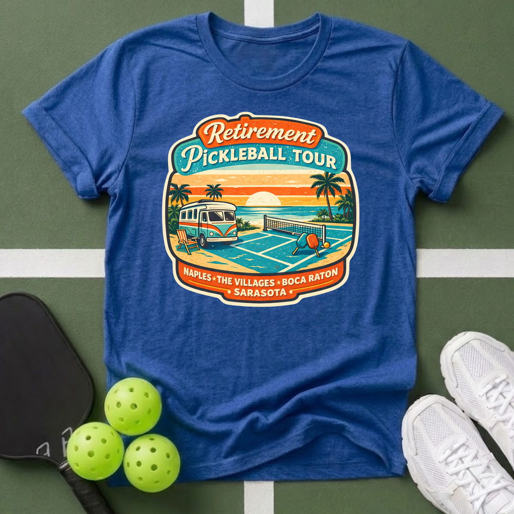 Retirement Pickleball Tour T-Shirt