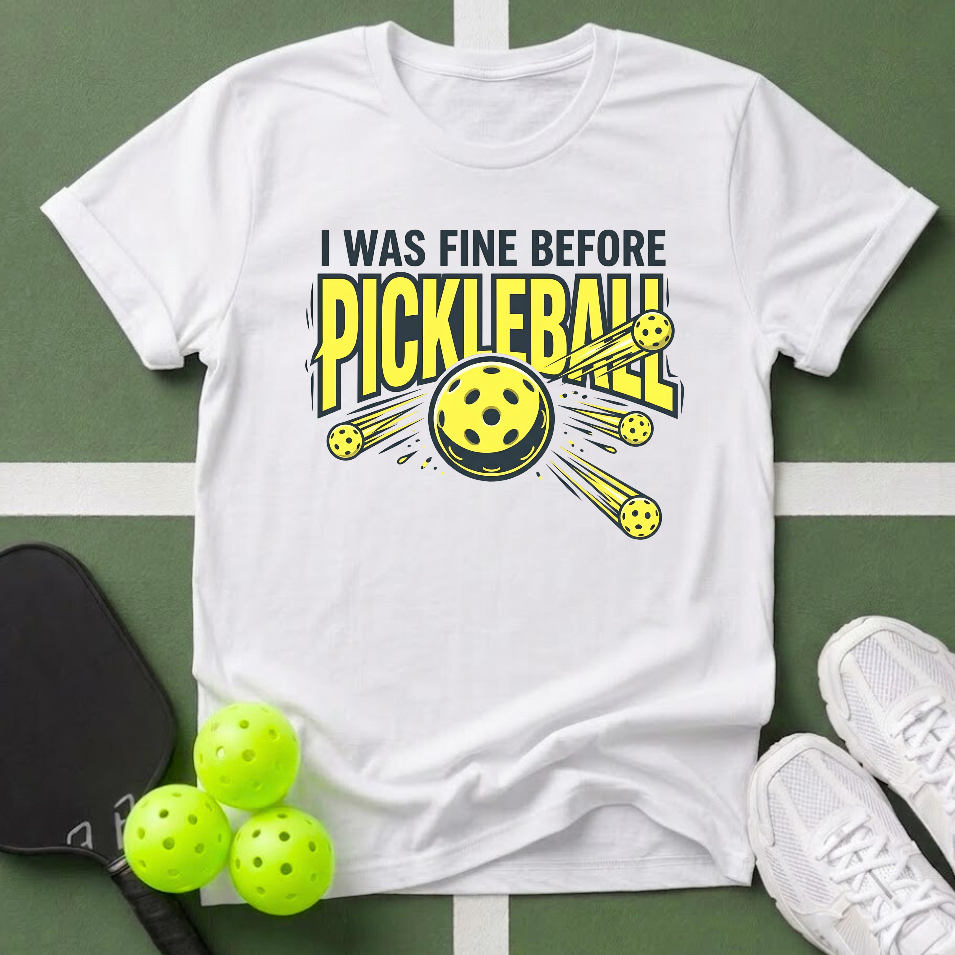 I Was Fine Before Pickleball T-Shirt