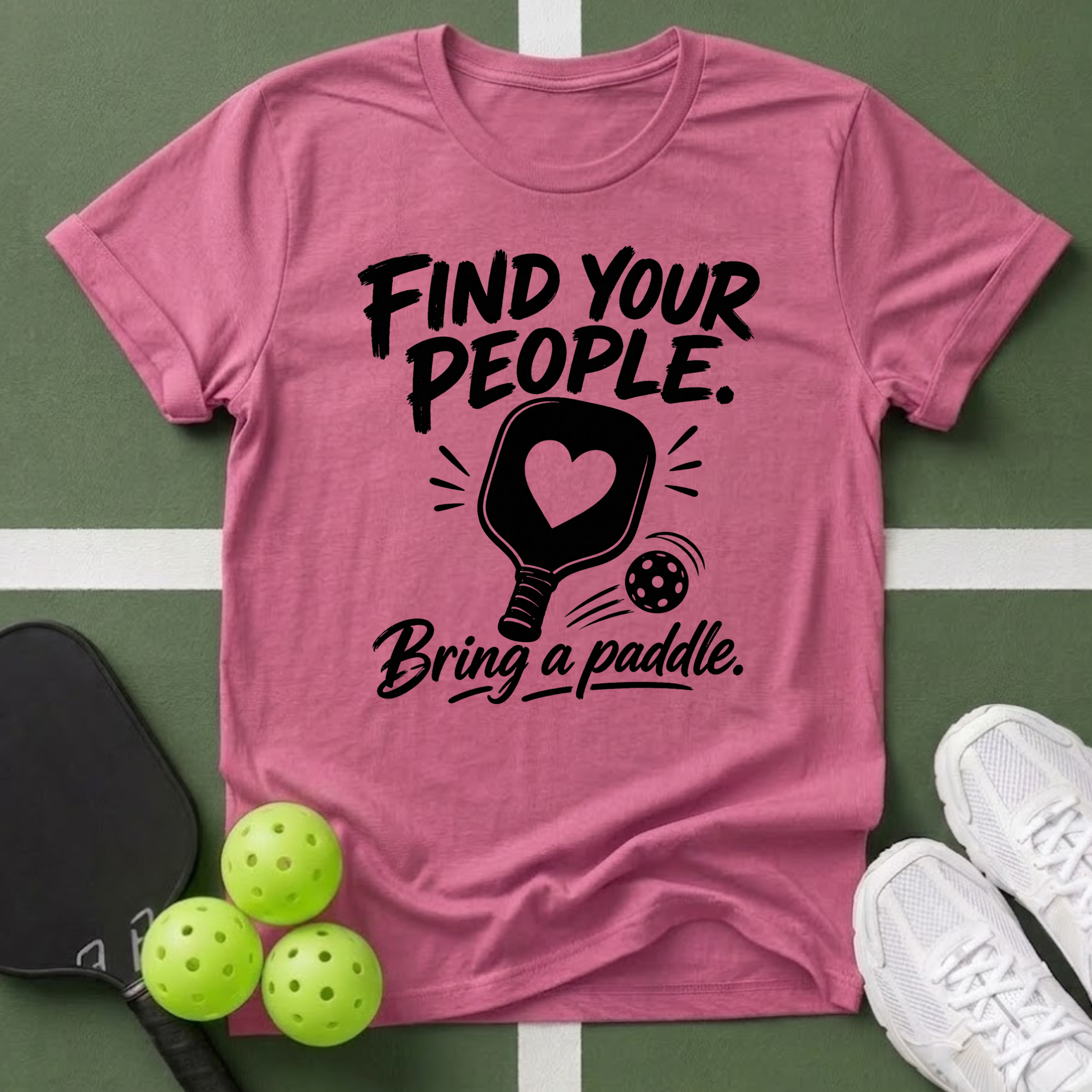 Find Your People. Bring a Paddle T-Shirt