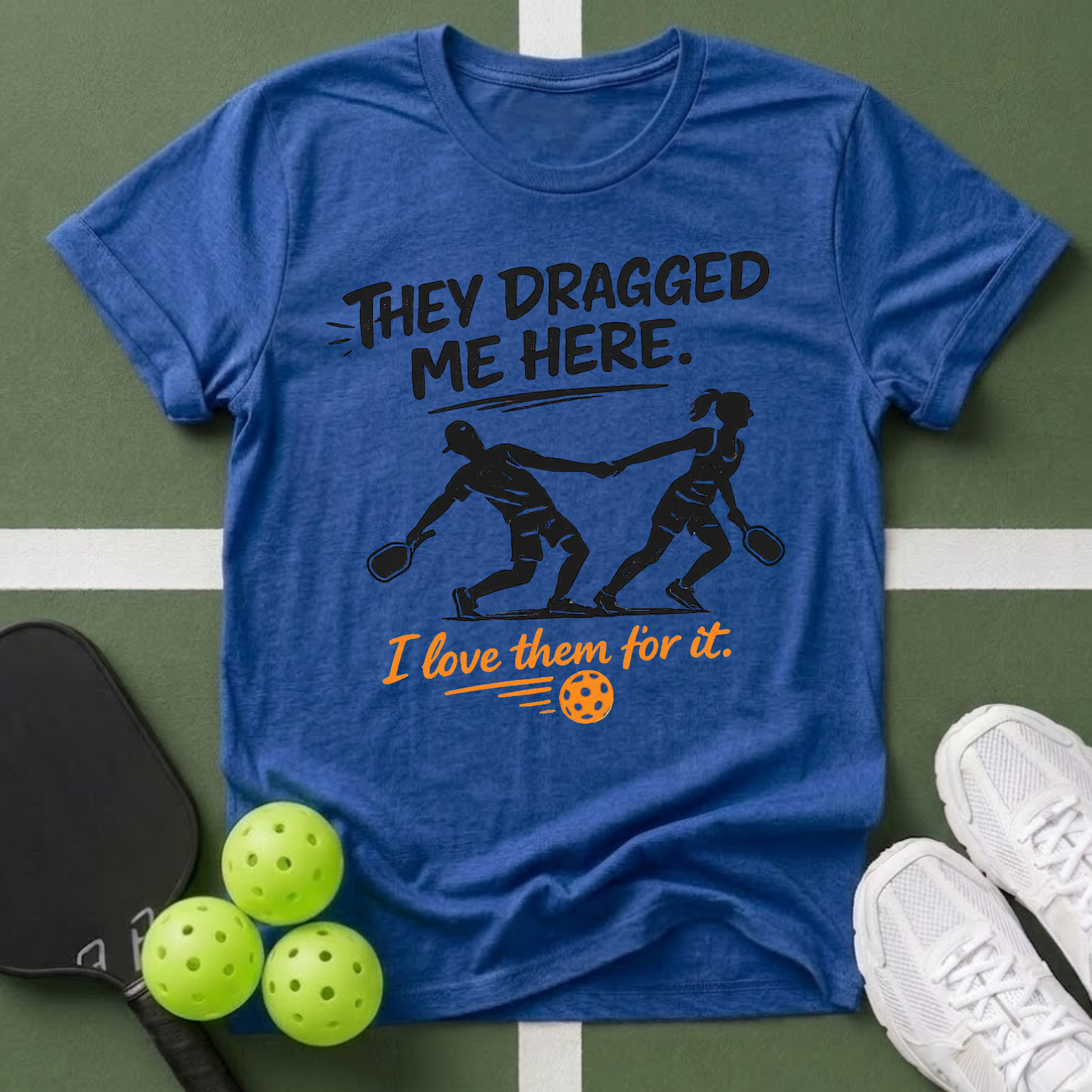 They Dragged Me Here T-Shirt