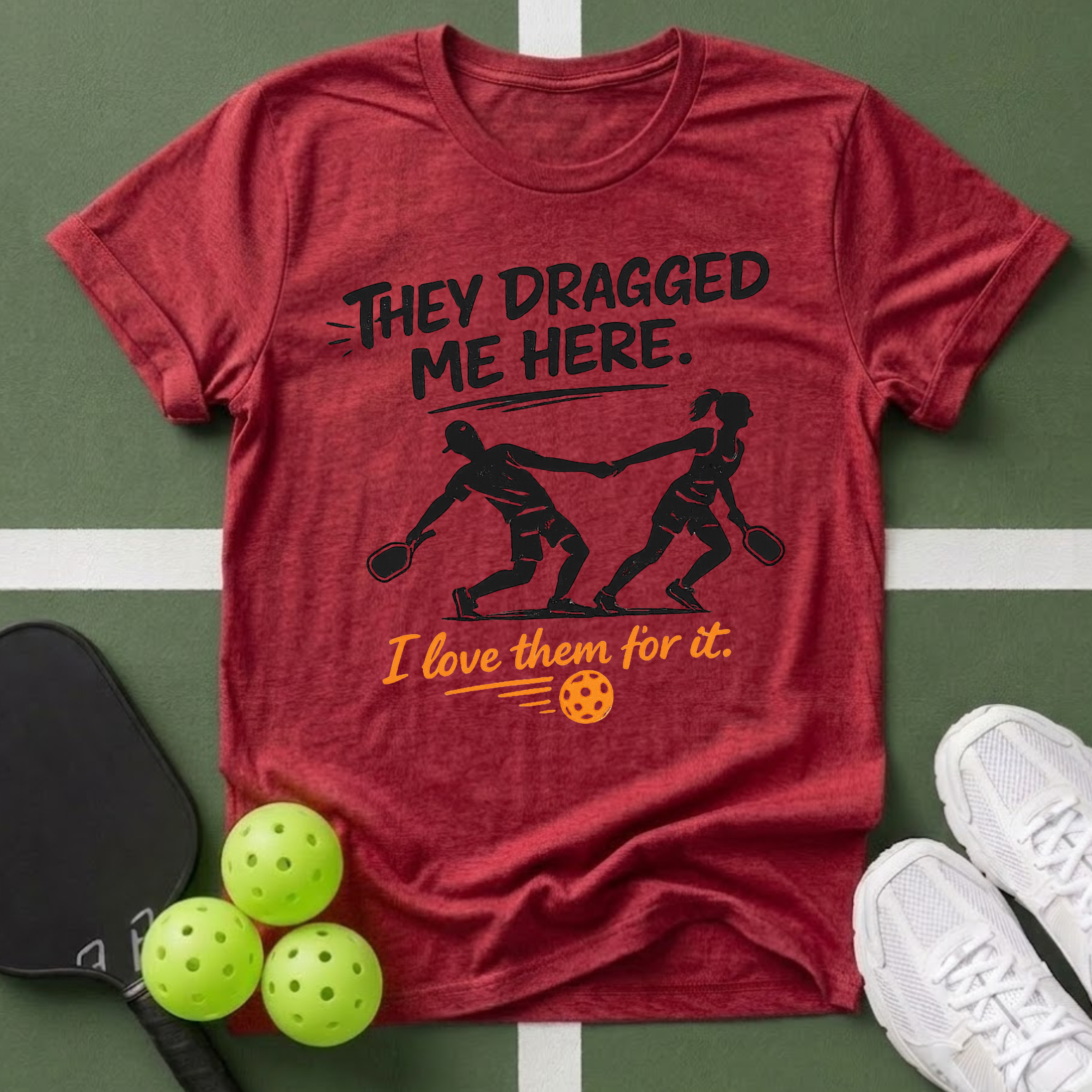 They Dragged Me Here T-Shirt