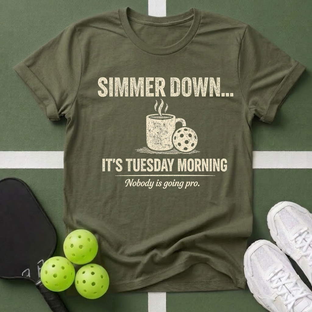 A Simmer Down It’s Tuesday Morning T-Shirt