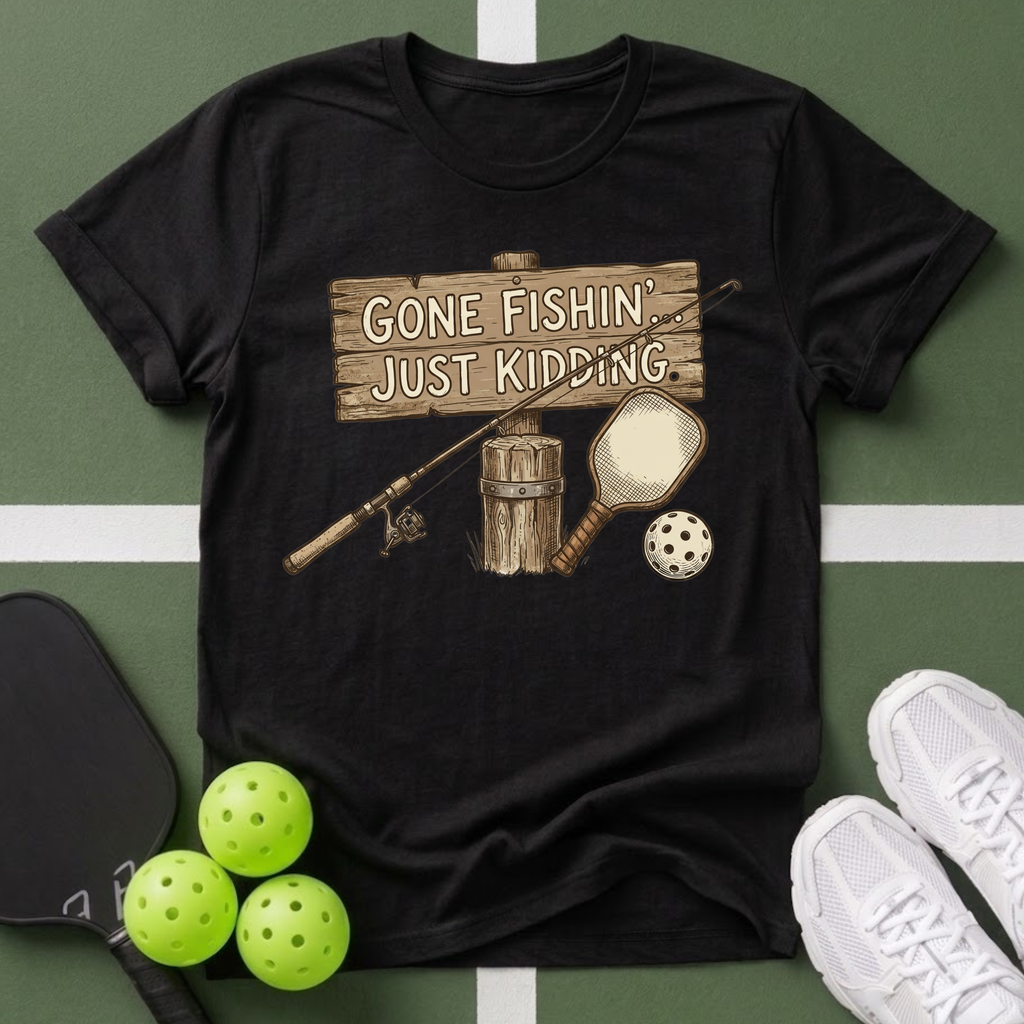 Gone Fishin' Just Kidding T-Shirt