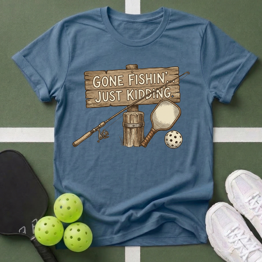 Gone Fishin' Just Kidding T-Shirt