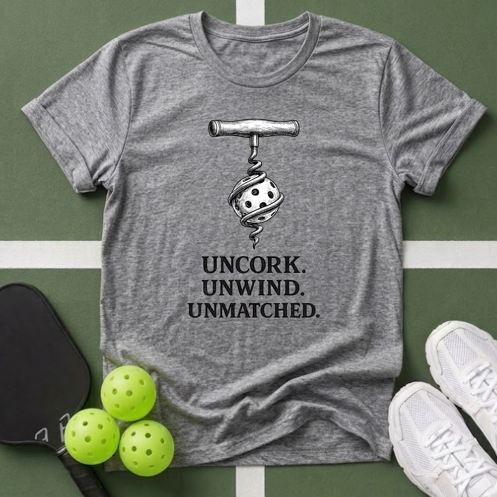 Uncork. Unwind. Unmatched T-Shirt