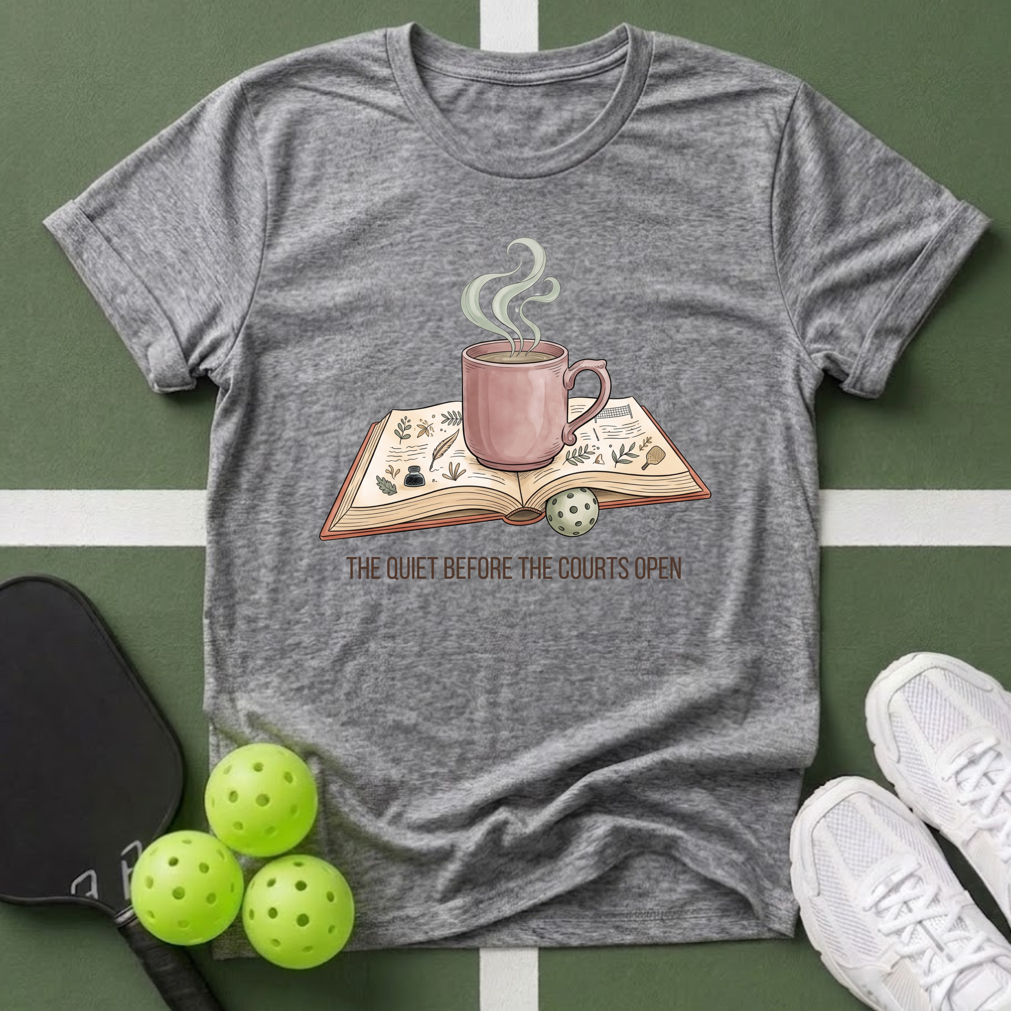 The Quiet Before the Courts Open T-Shirt