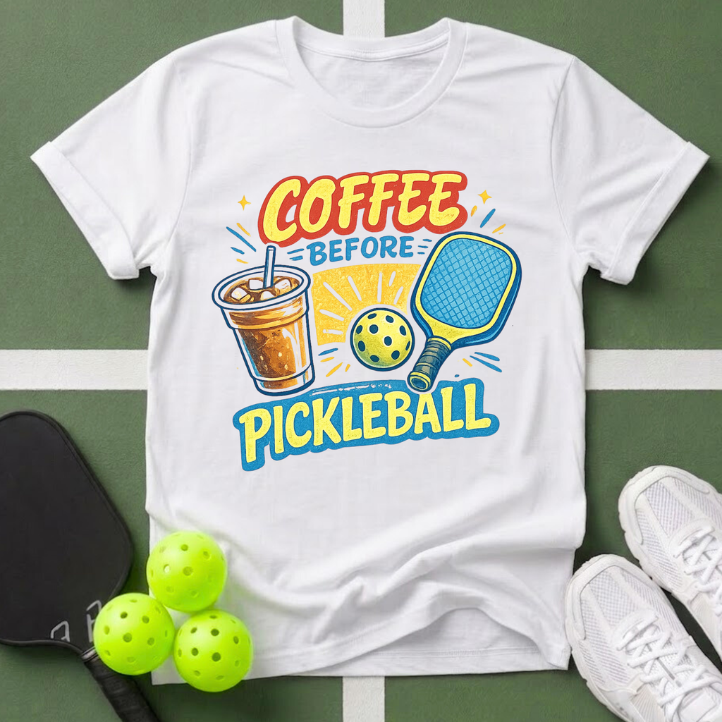 A Coffee Before Pickleball T-Shirt