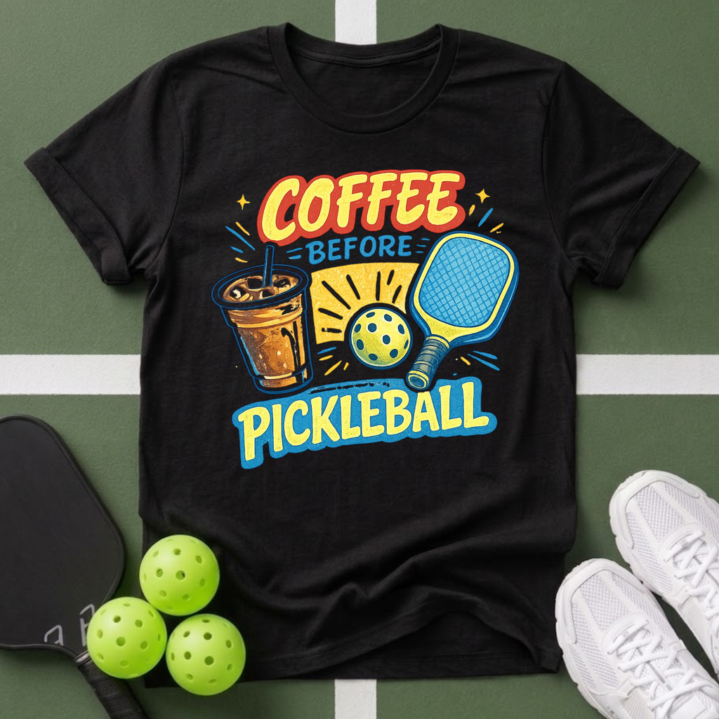 A Coffee Before Pickleball T-Shirt