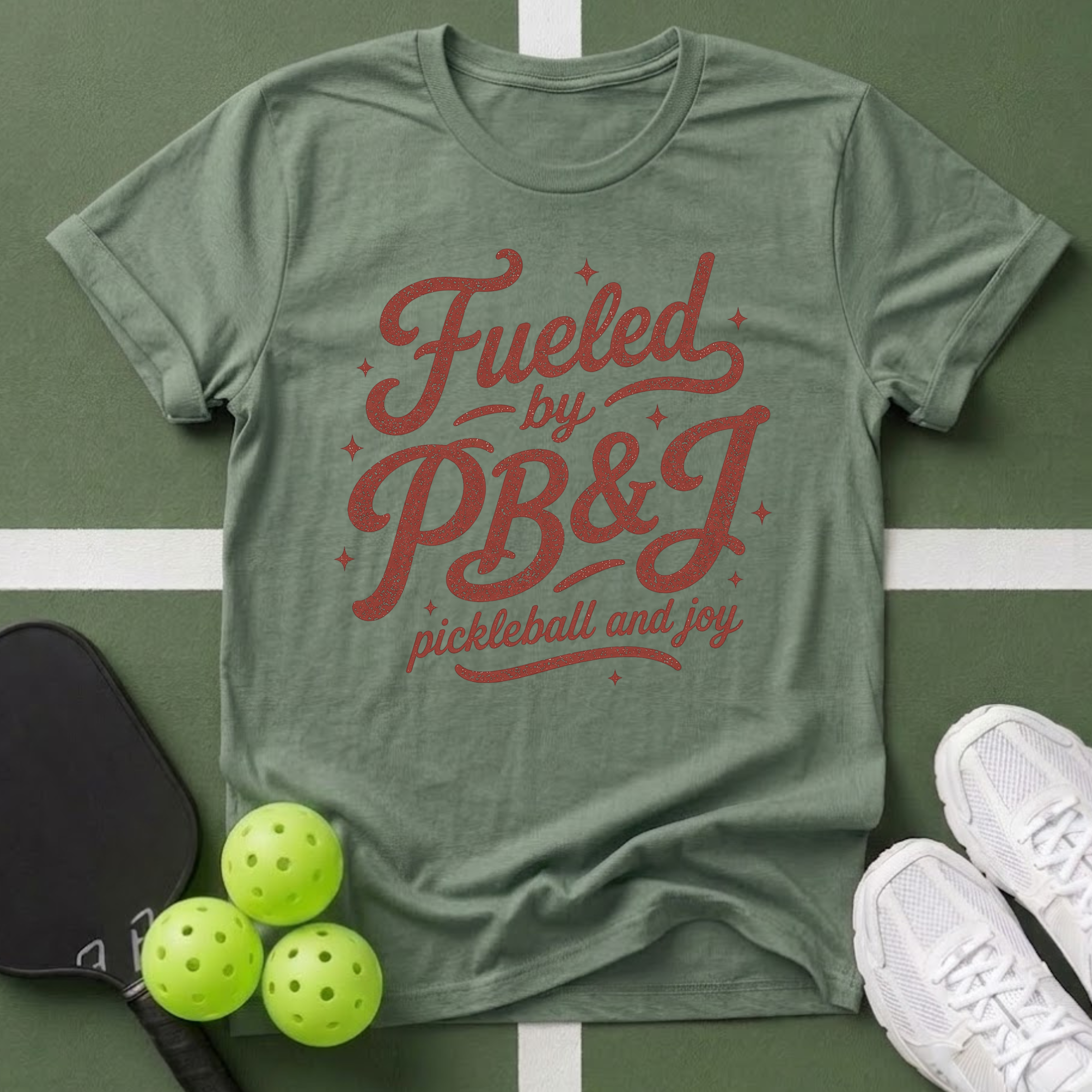 Fueled by PB&J Pickleball T-Shirt