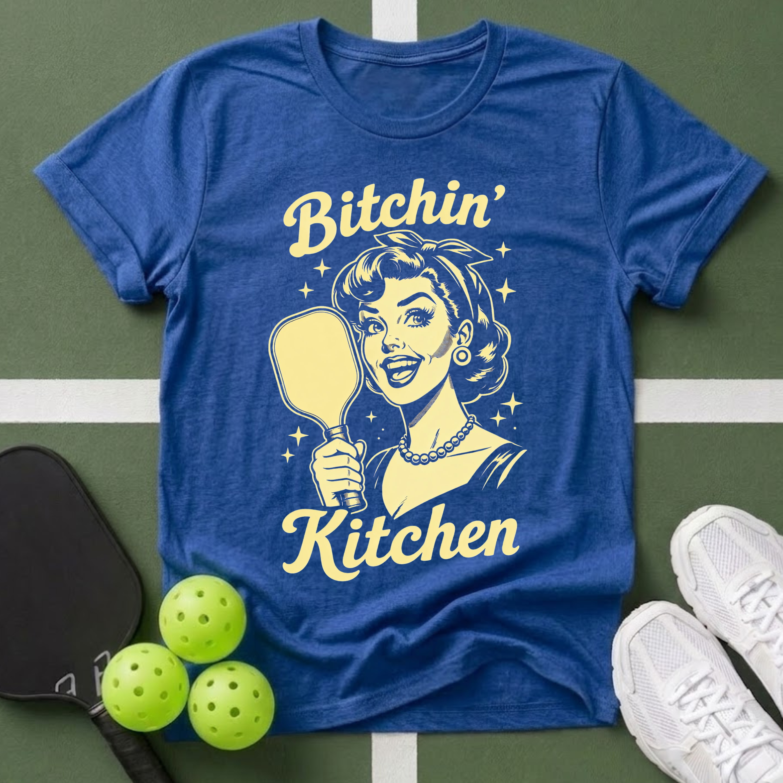 Bitchin' Kitchen Vintage Retro T-Shirt