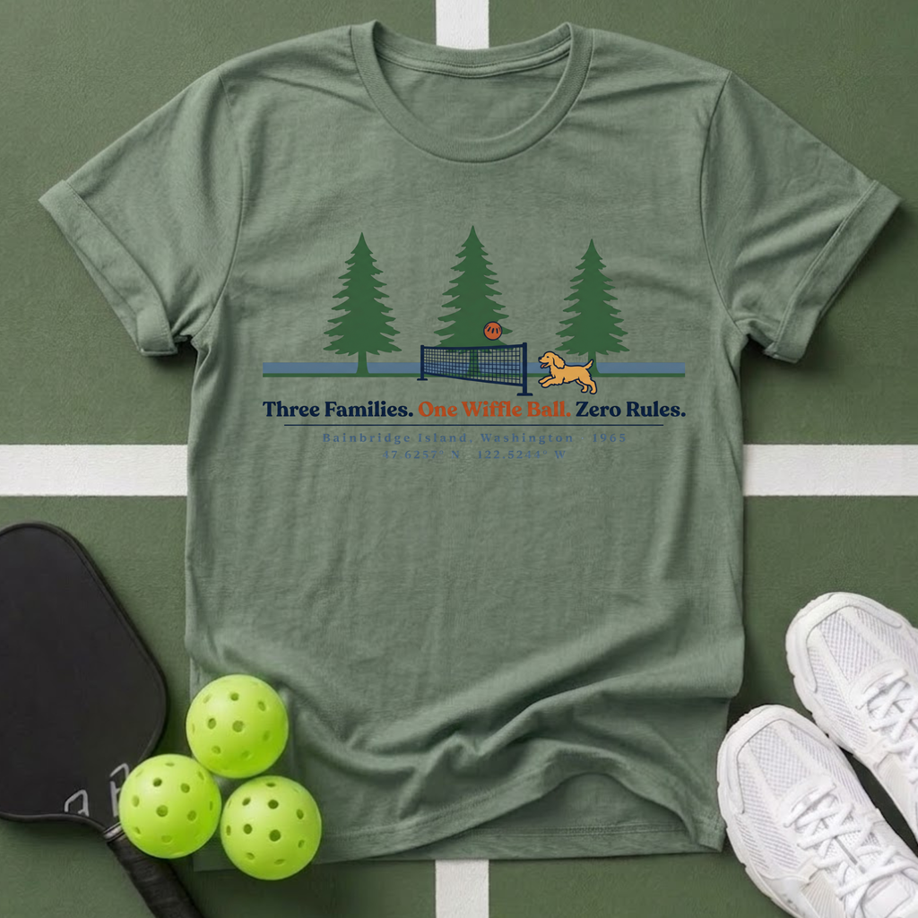 Three Families, One Wiffle Ball, Zero Rules T-Shirt