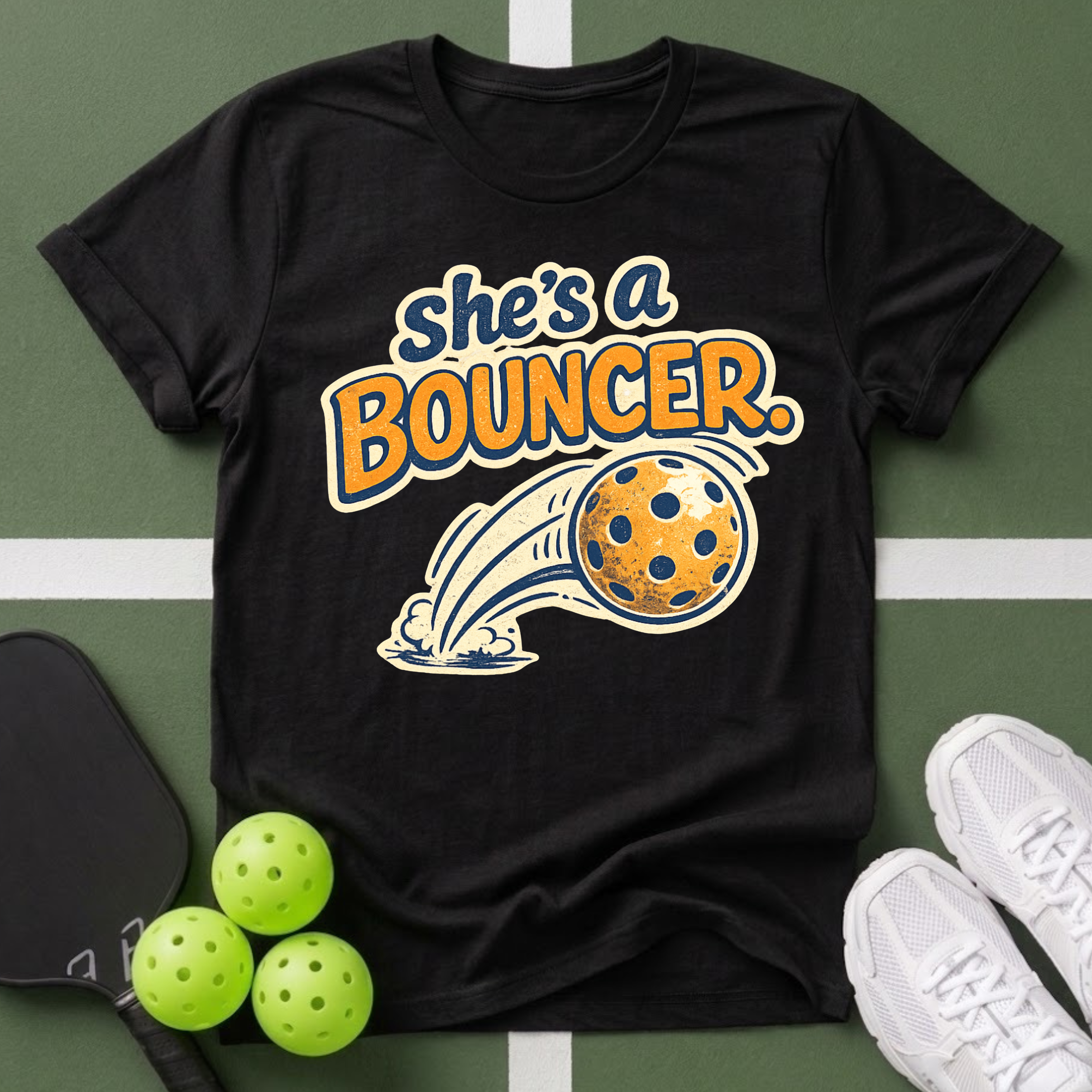 She's a Bouncer Pickleball T-Shirt