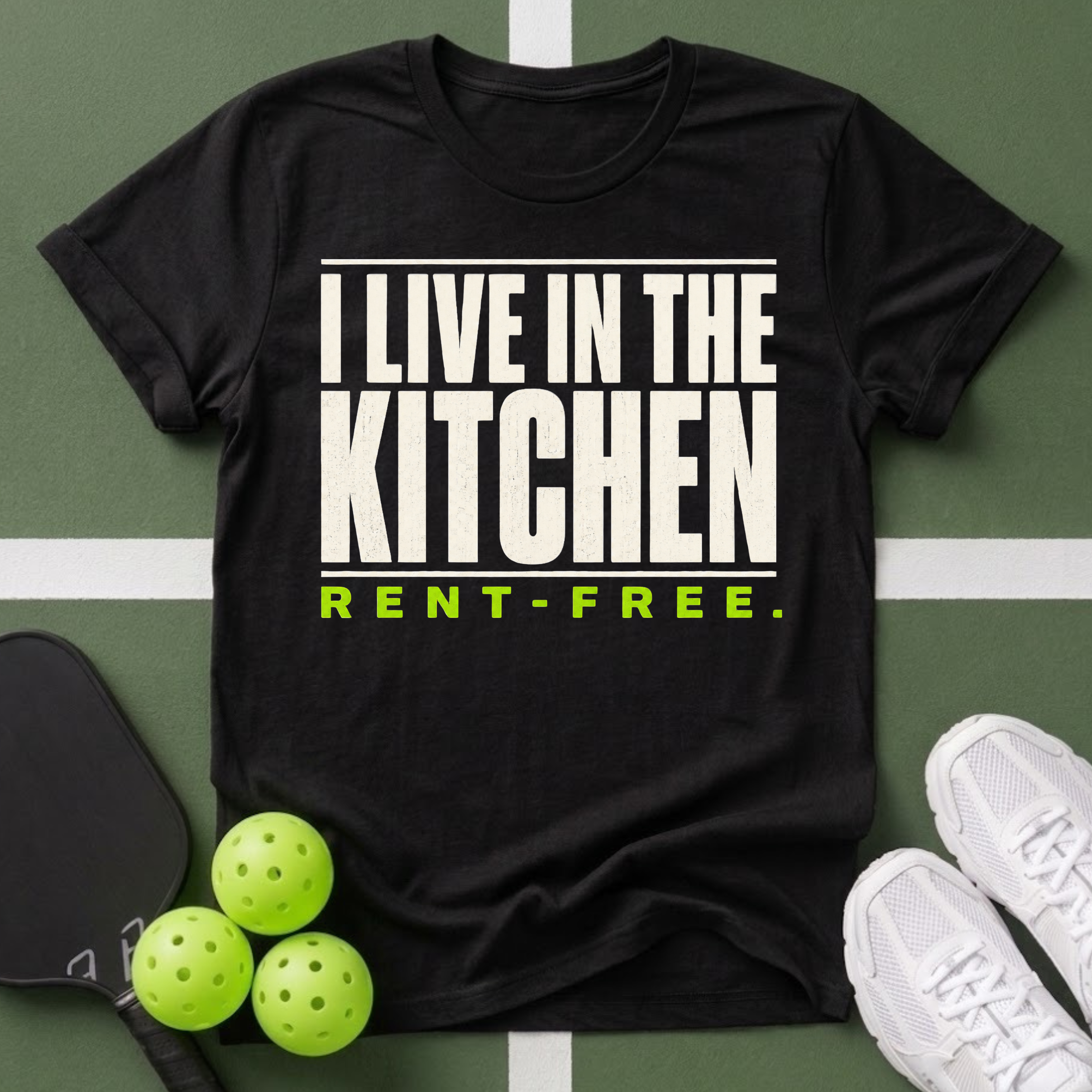I Live in the Kitchen Rent‑Free T-Shirt